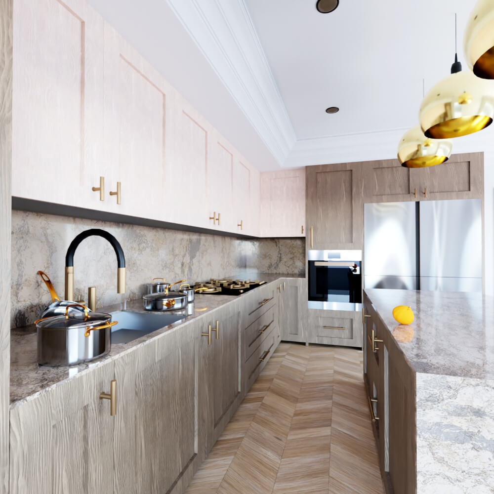 Modern Luxury Kitchen Interior &ndash High-End 3D Visualiza 3D Model
