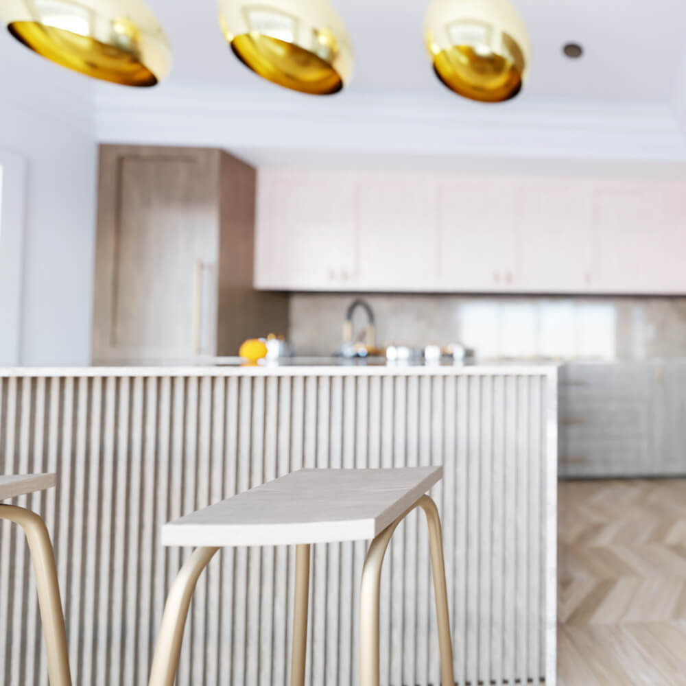 Modern Luxury Kitchen Interior &ndash High-End 3D Visualiza 3D Model