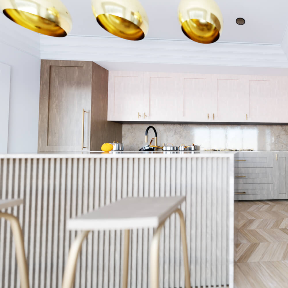 Modern Luxury Kitchen Interior &ndash High-End 3D Visualiza 3D Model
