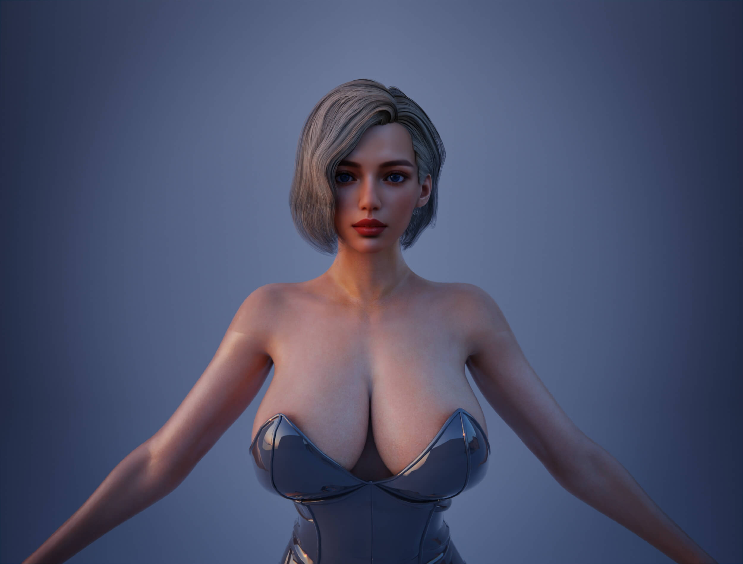 Brynn Realistic 3D Female Character Multiple Outfits Blender 3D Model