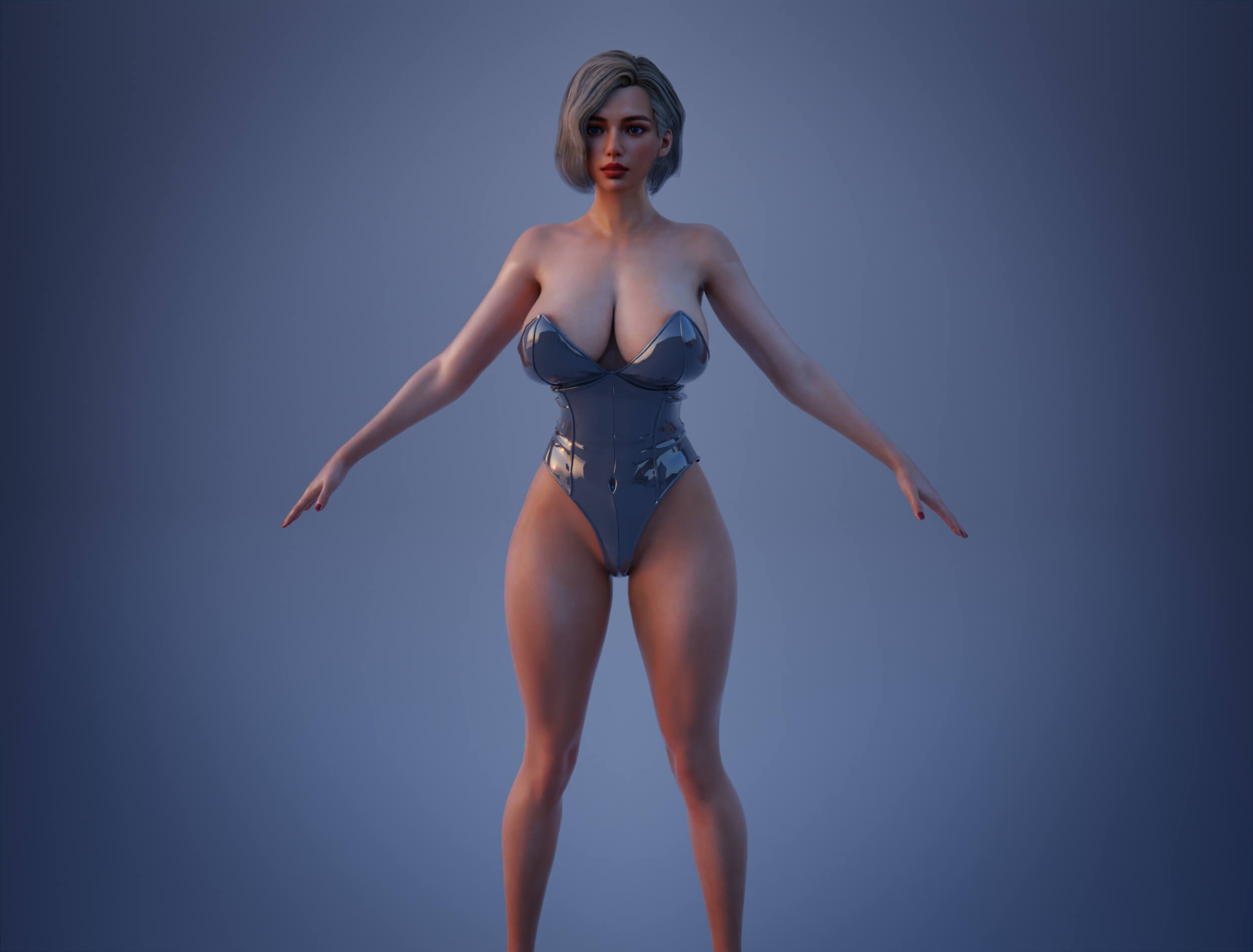 Brynn Realistic 3D Female Character Multiple Outfits Blender 3D Model