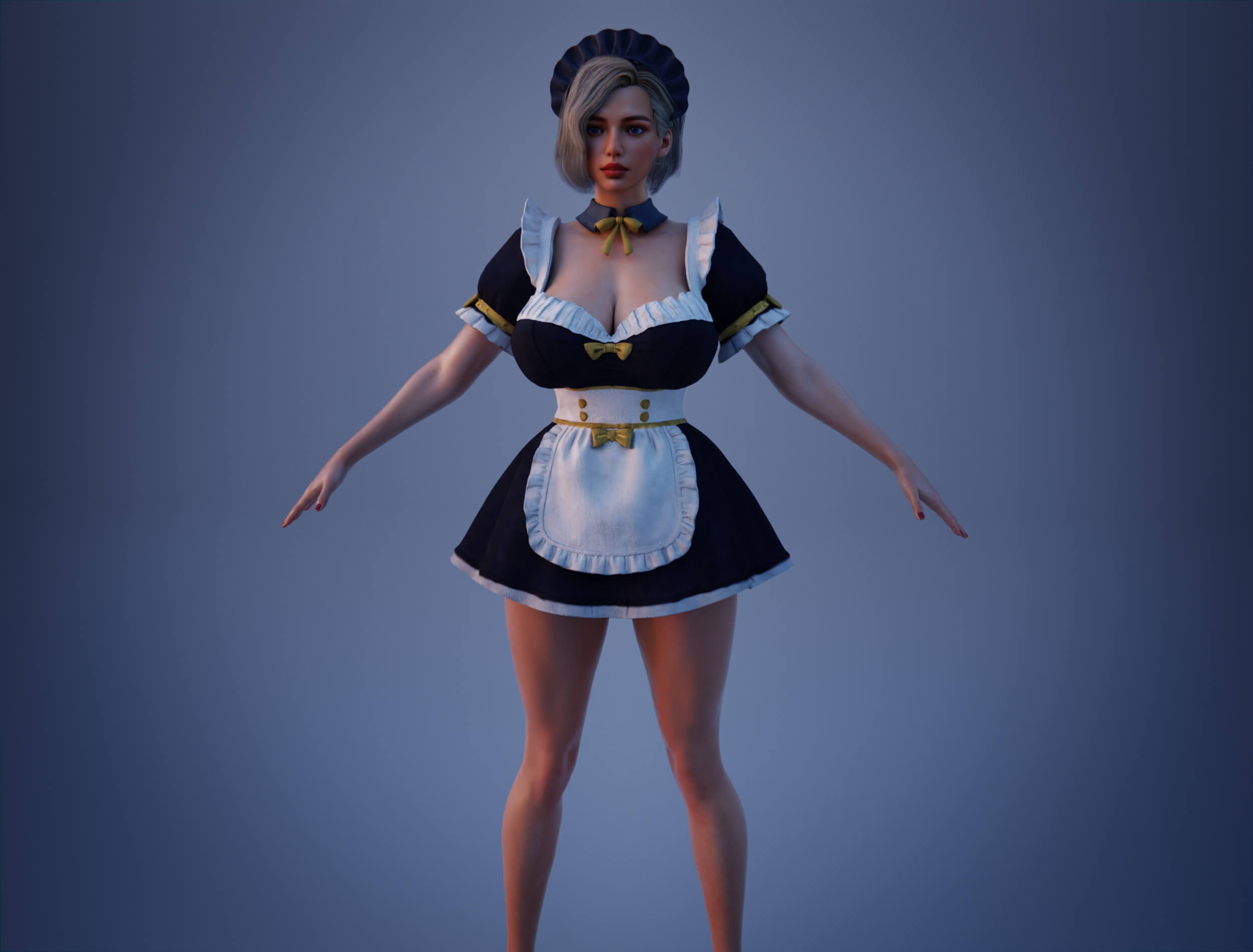 Brynn Realistic 3D Female Character Multiple Outfits Blender 3D Model