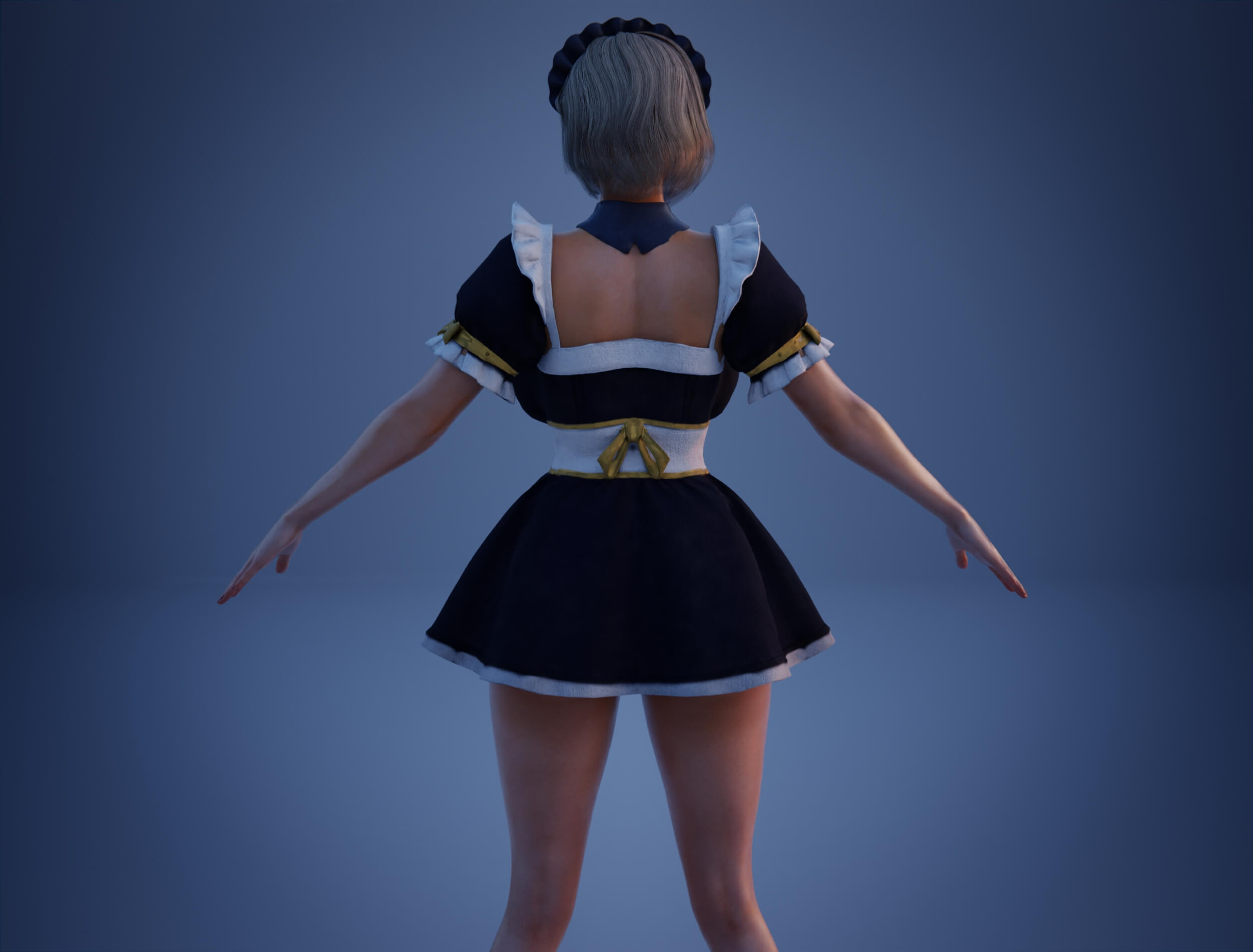 Brynn Realistic 3D Female Character Multiple Outfits Blender 3D Model