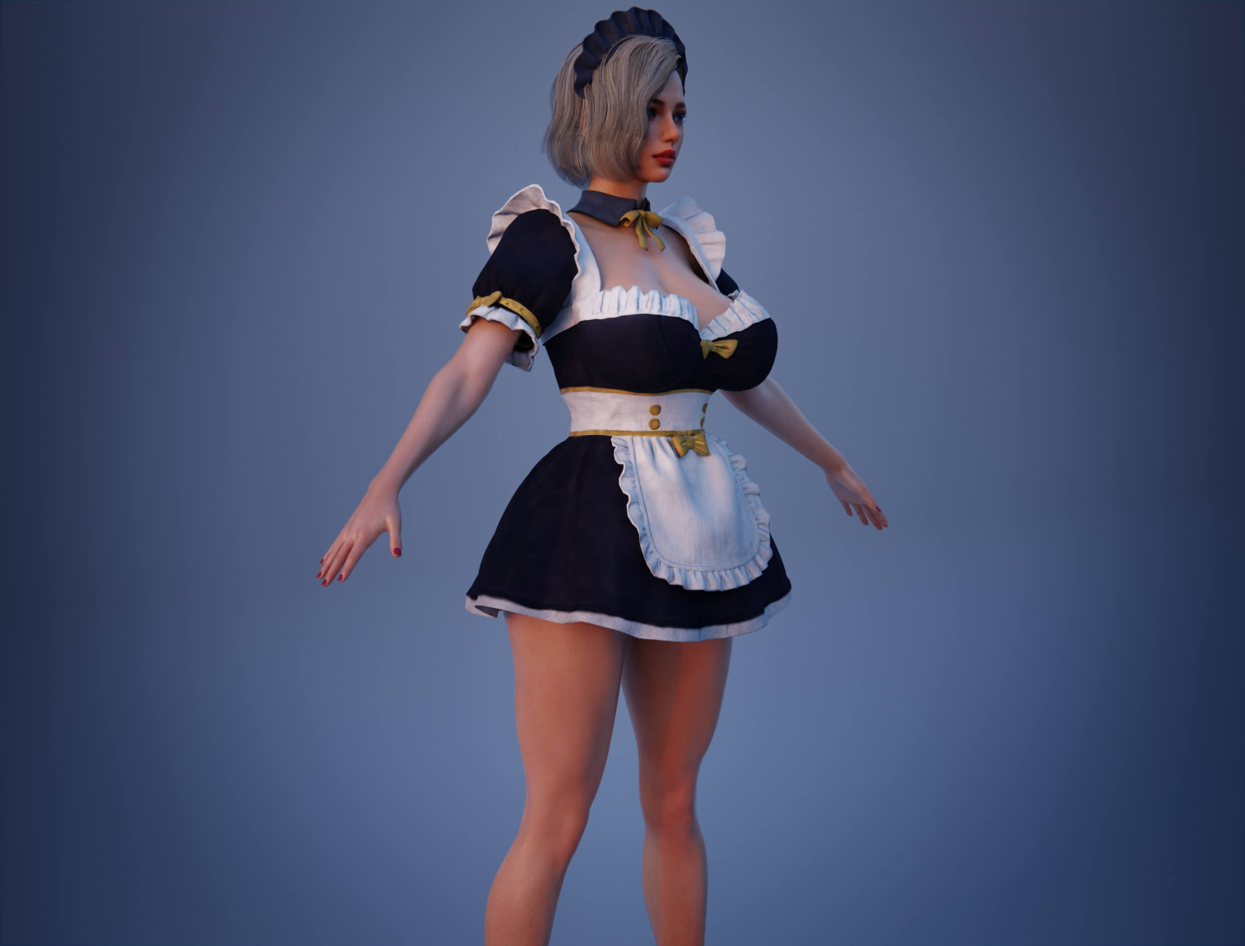 Brynn Realistic 3D Female Character Multiple Outfits Blender 3D Model