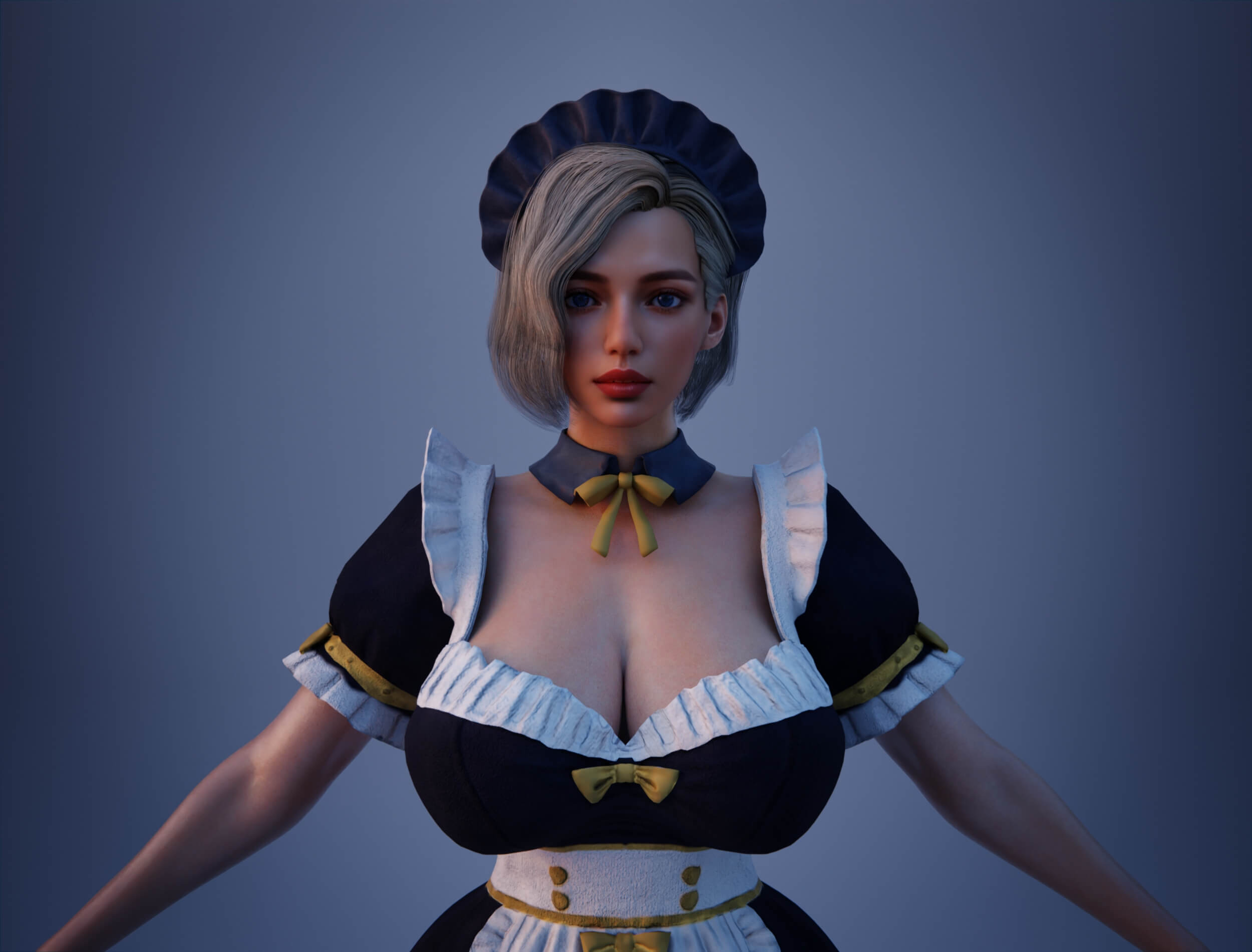Brynn Realistic 3D Female Character Multiple Outfits Blender 3D Model