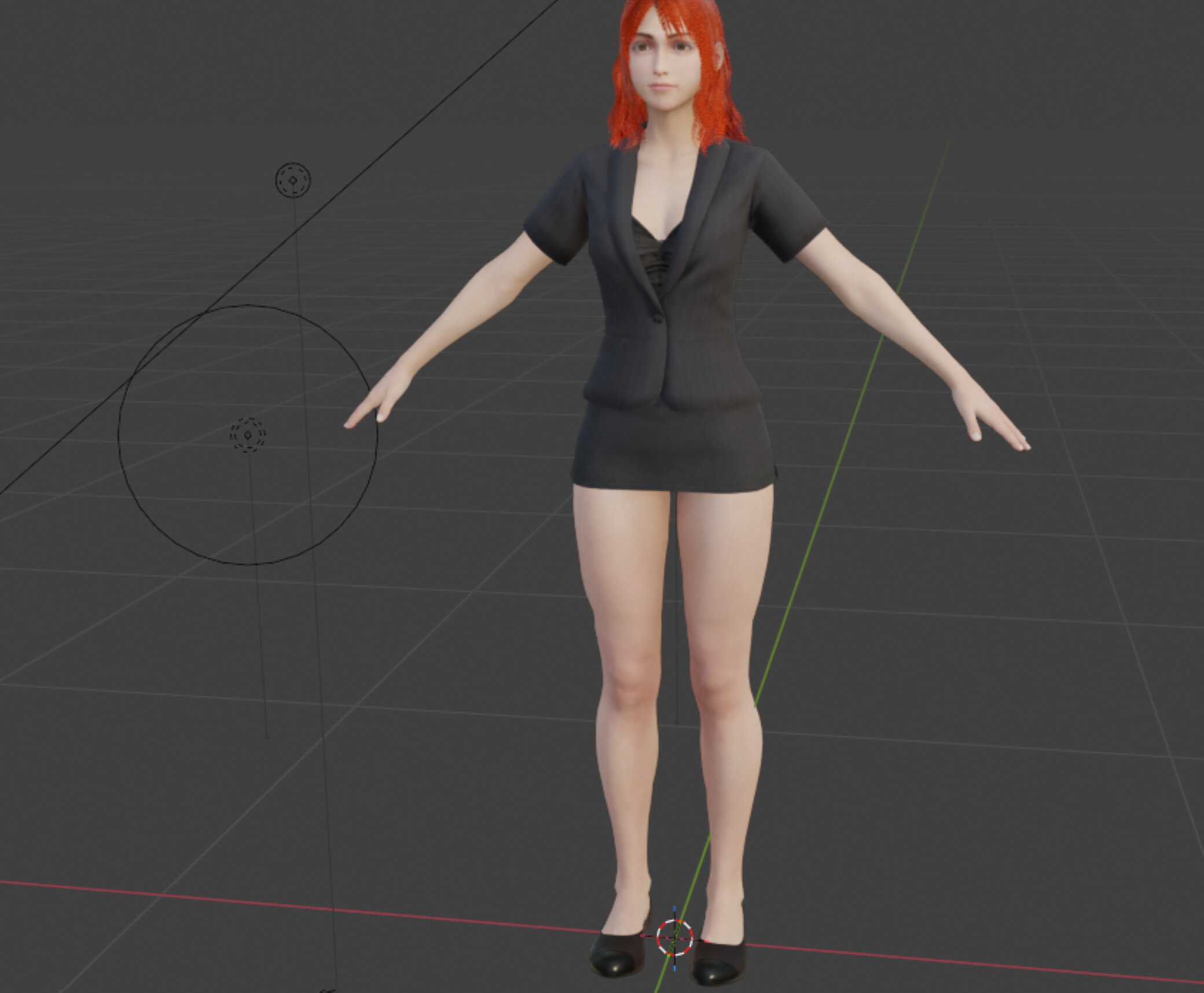 Female Character 3D Model