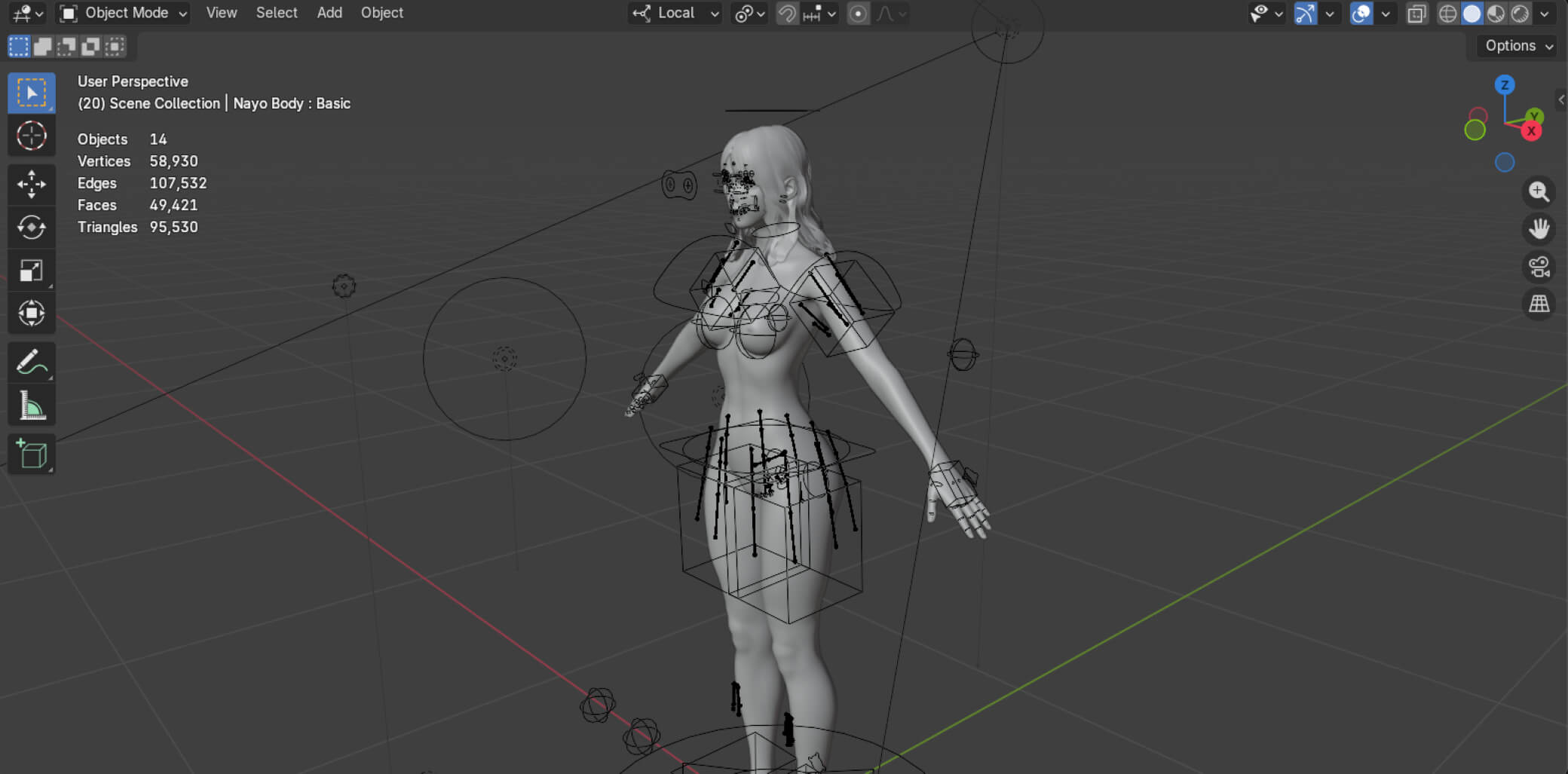 Female Character 3D Model