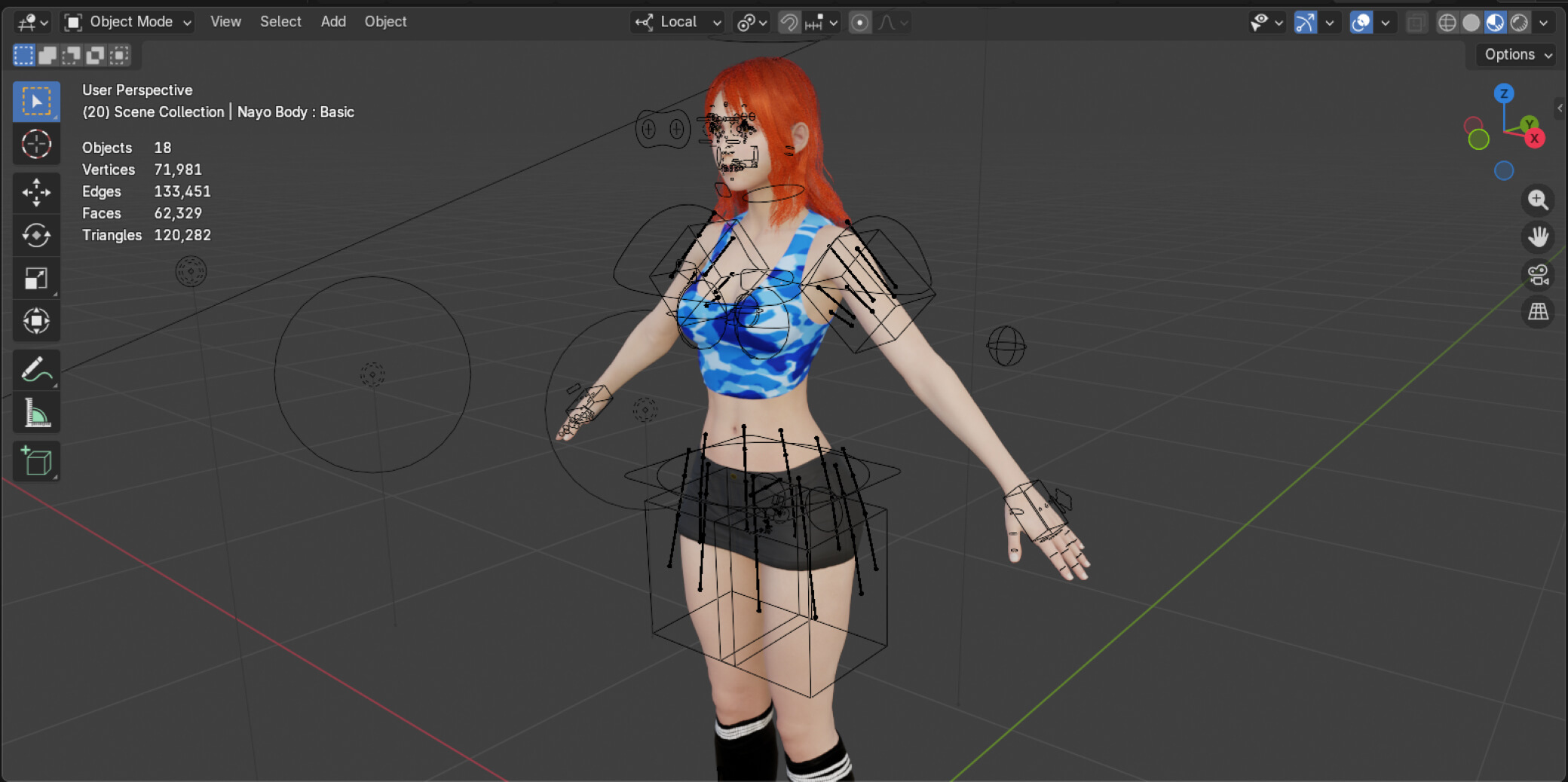 Female Character 3D Model