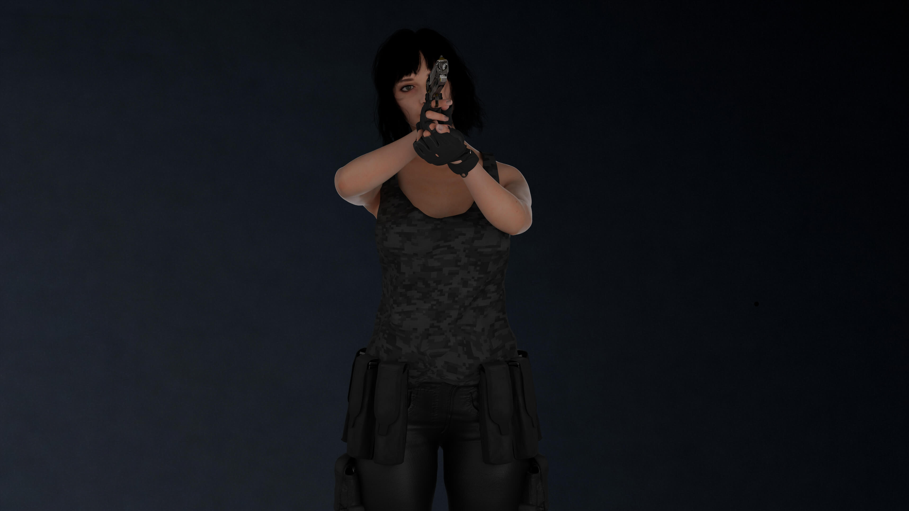 Game Ready Girl Female Character 3D Model 3D Model