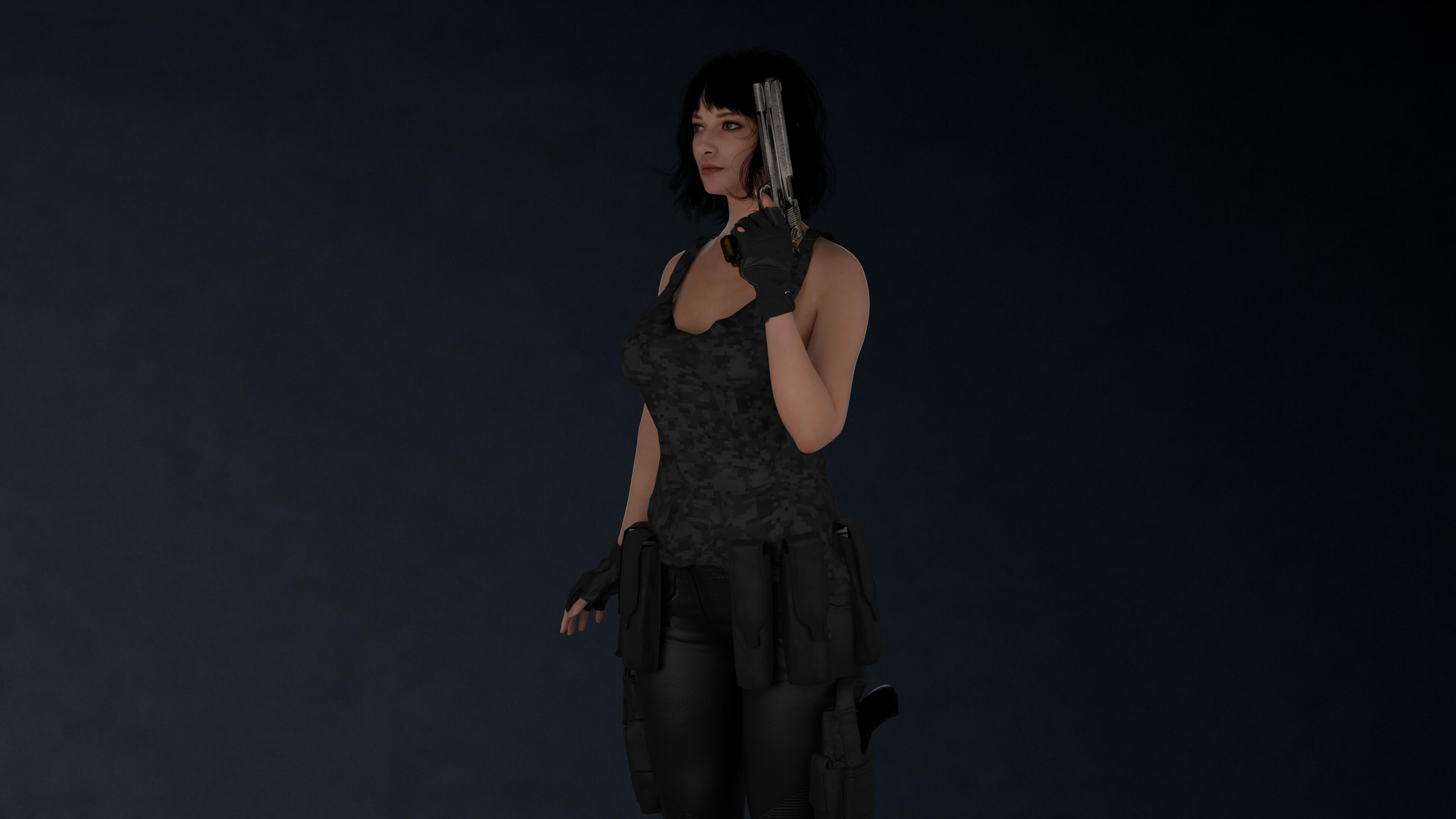Game Ready Girl Female Character 3D Model 3D Model