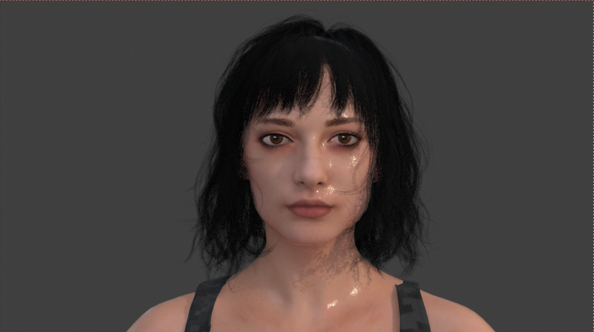 Game Ready Girl Female Character 3D Model 3D Model