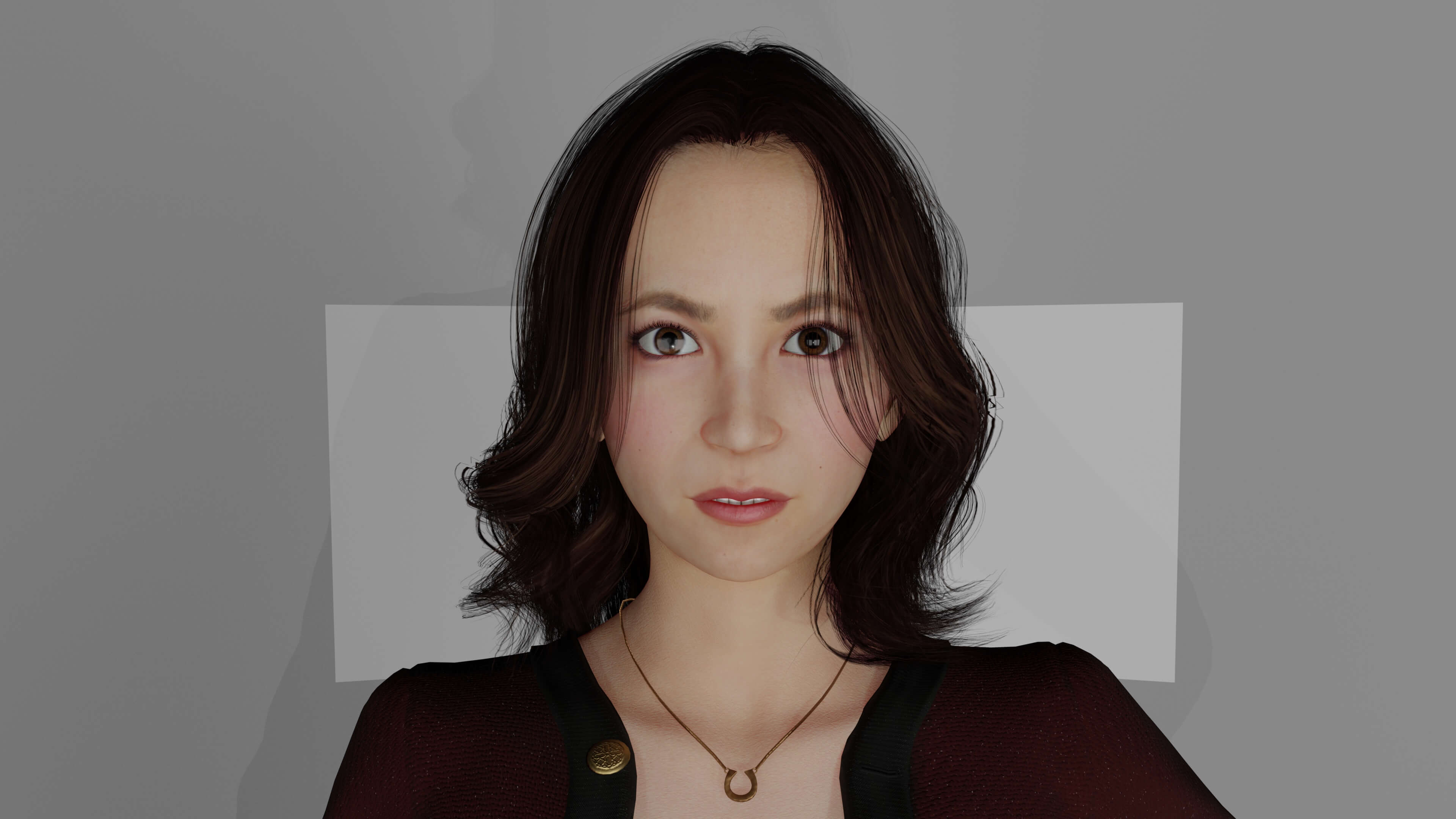 Realistic Girl Character - Office Girl - Woman Character 3D Model