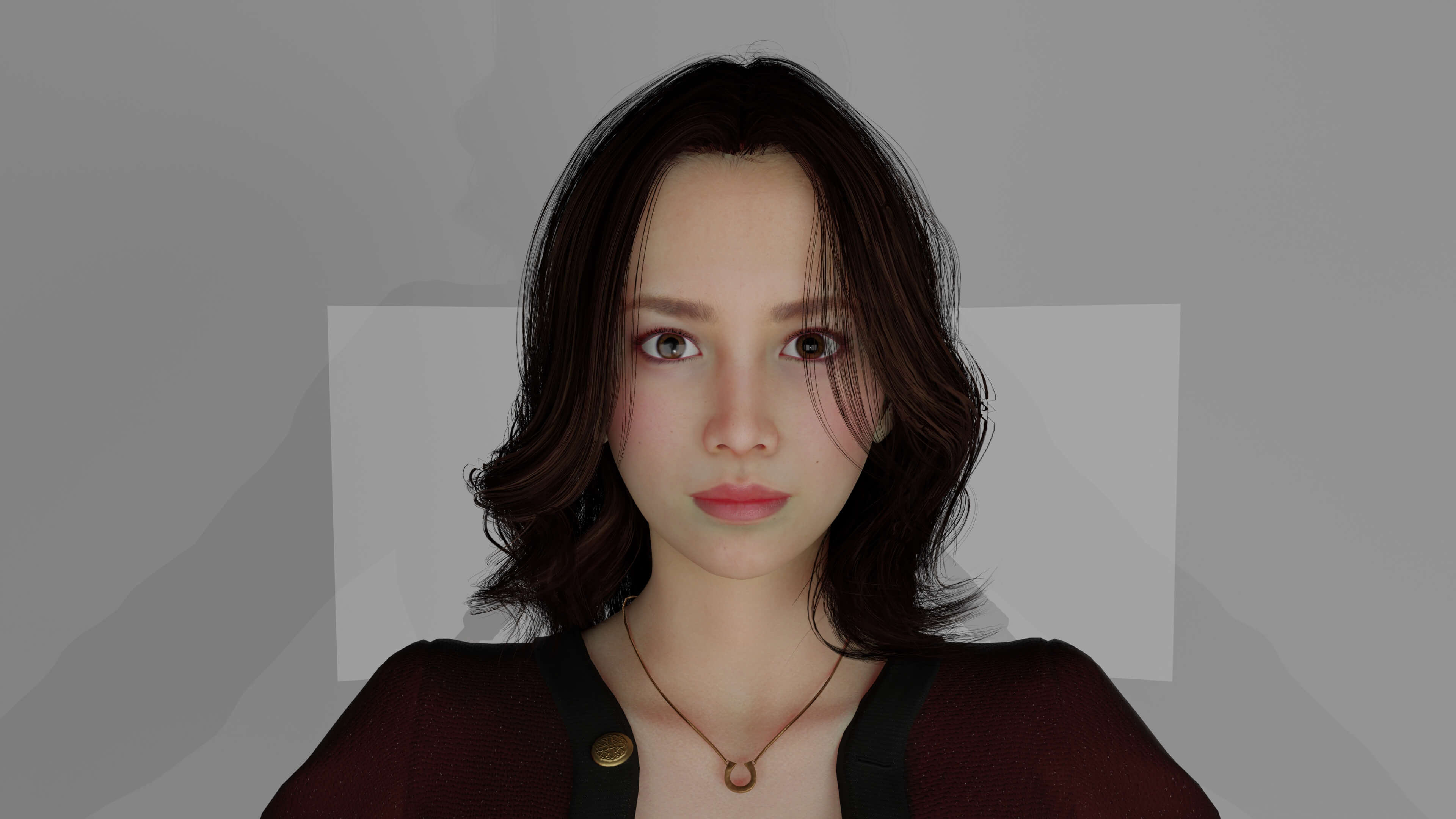 Realistic Girl Character - Office Girl - Woman Character 3D Model