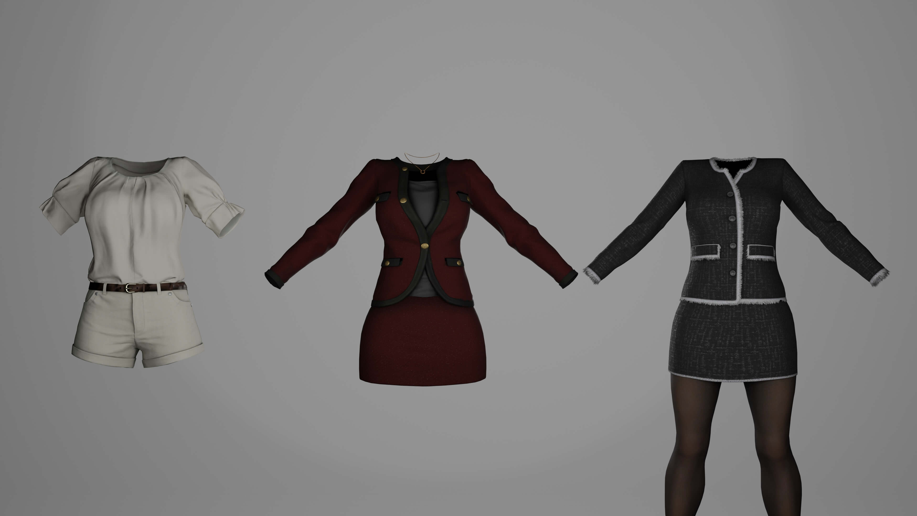 Realistic Girl Character - Office Girl - Woman Character 3D Model