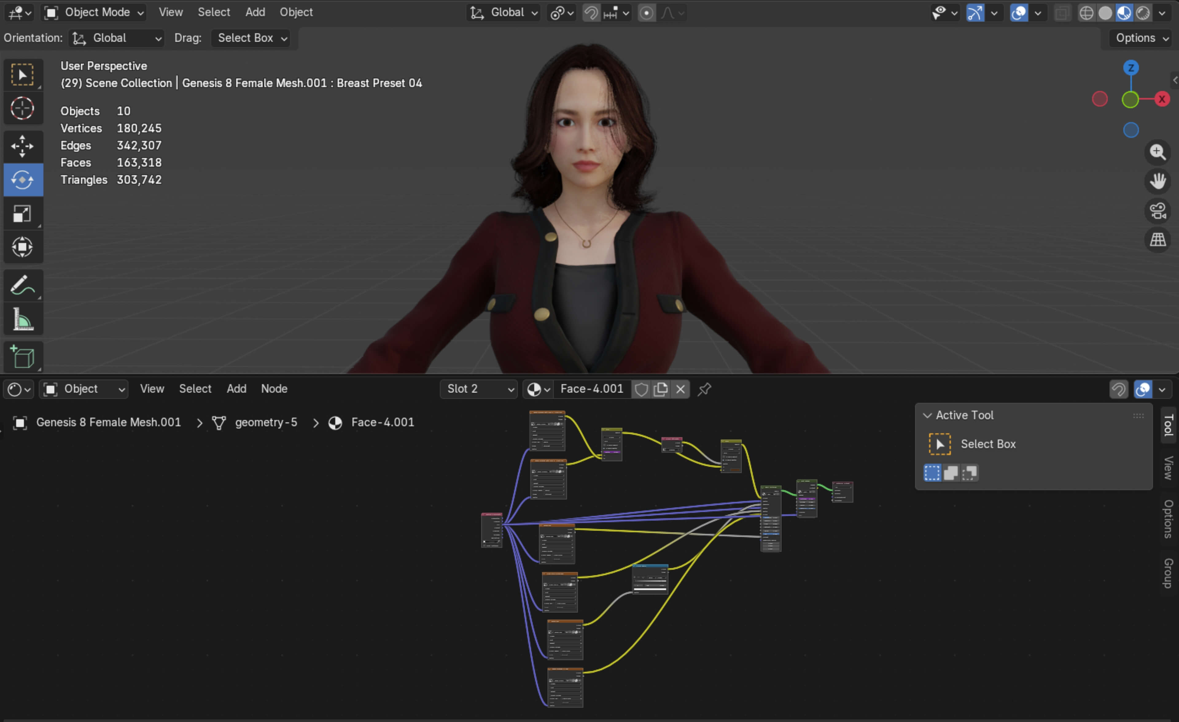 Realistic Girl Character - Office Girl - Woman Character 3D Model