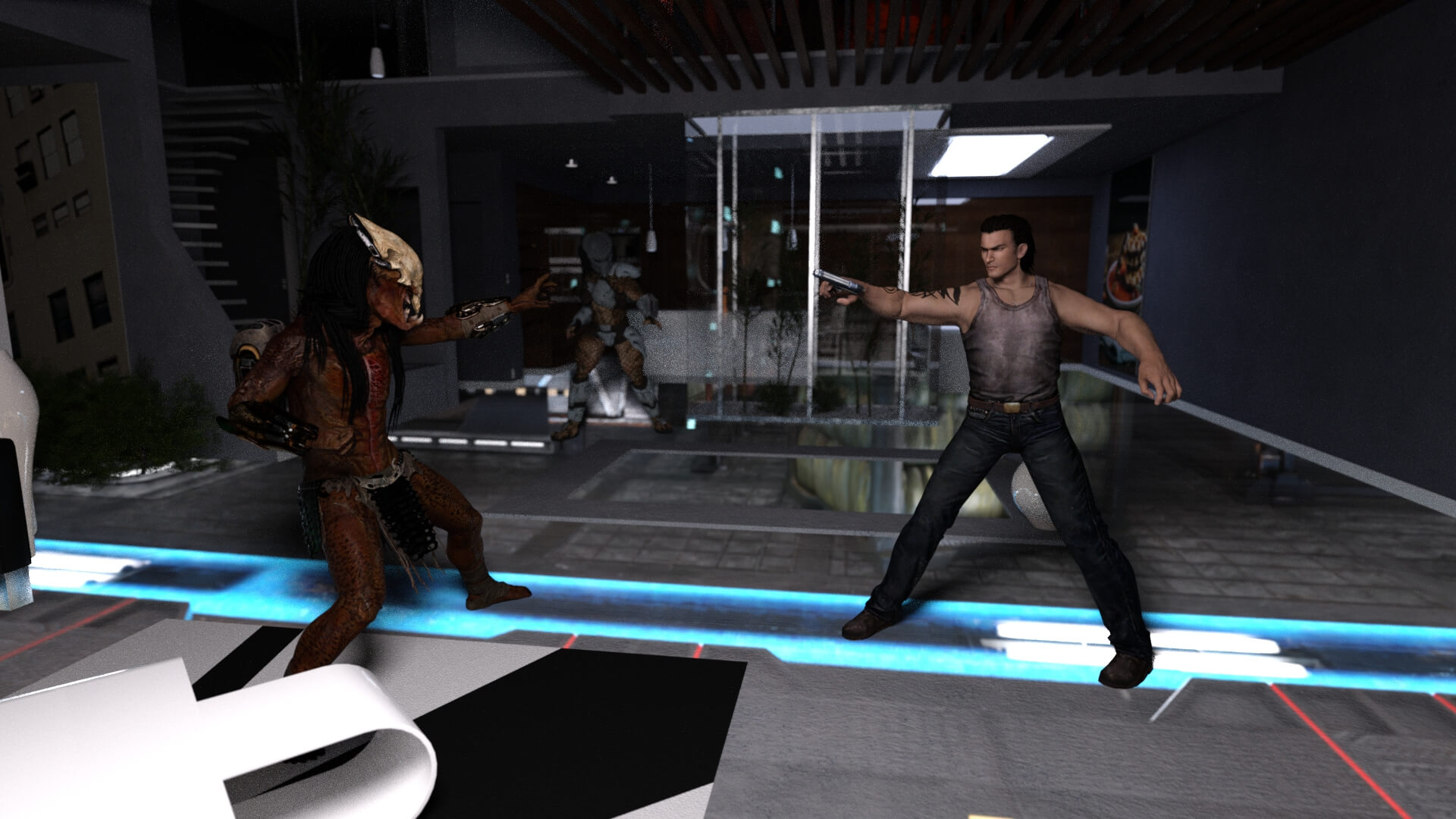 Loft Standoff 3D Render, Digital Artwork by mreale69