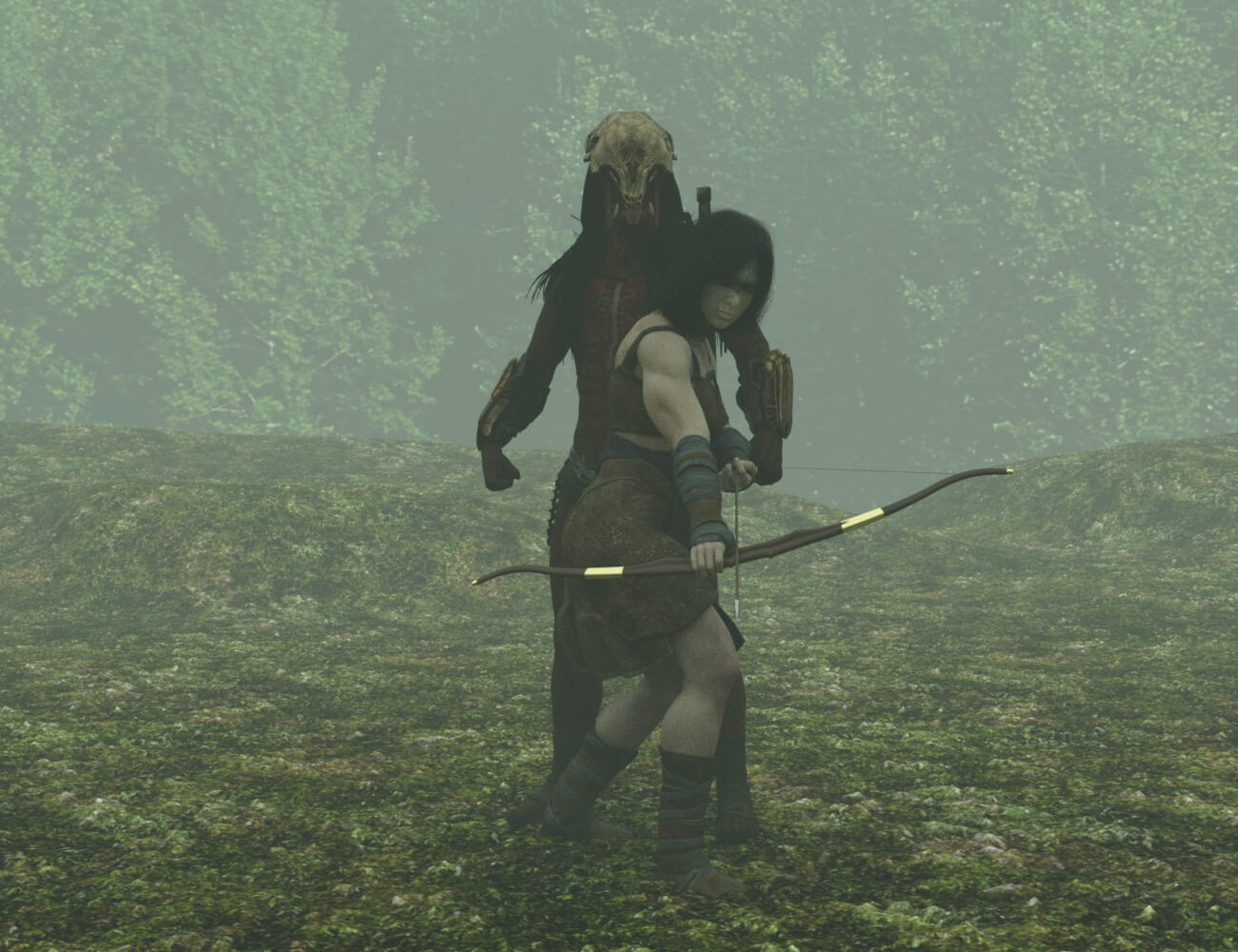 Predator-Prey 3D Render, Digital Artwork by mreale69