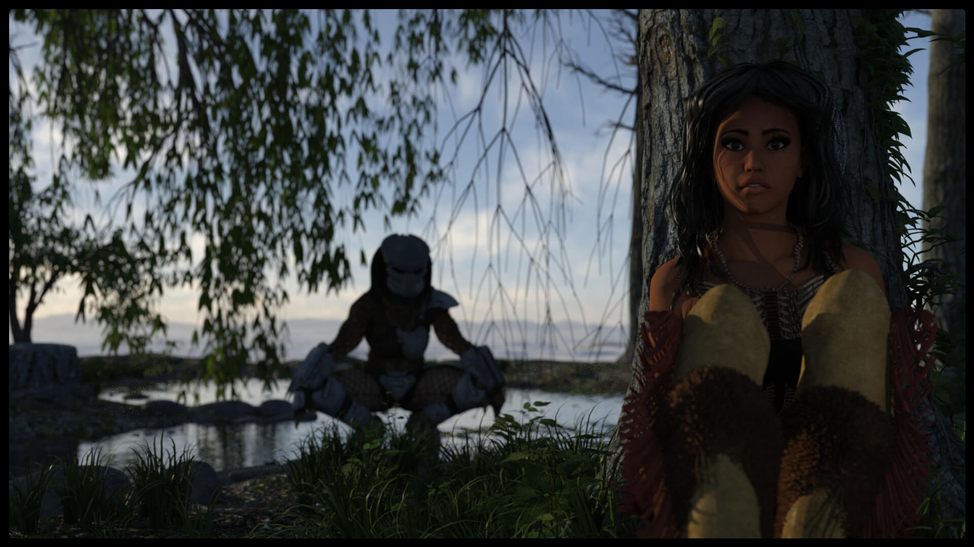 Predator-Prey 3D Render, Digital Artwork by mreale69