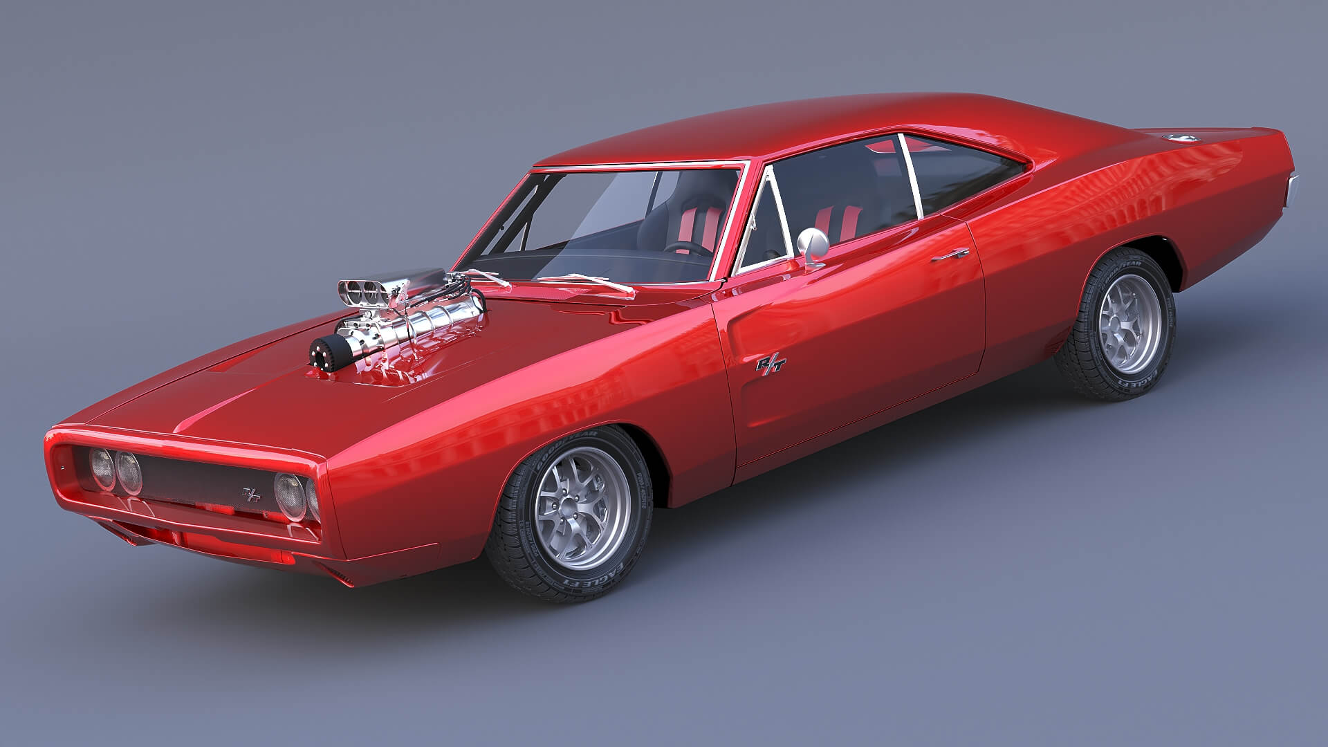 1970 Dodge Charger R-T Fast &amp Furious 3D Model