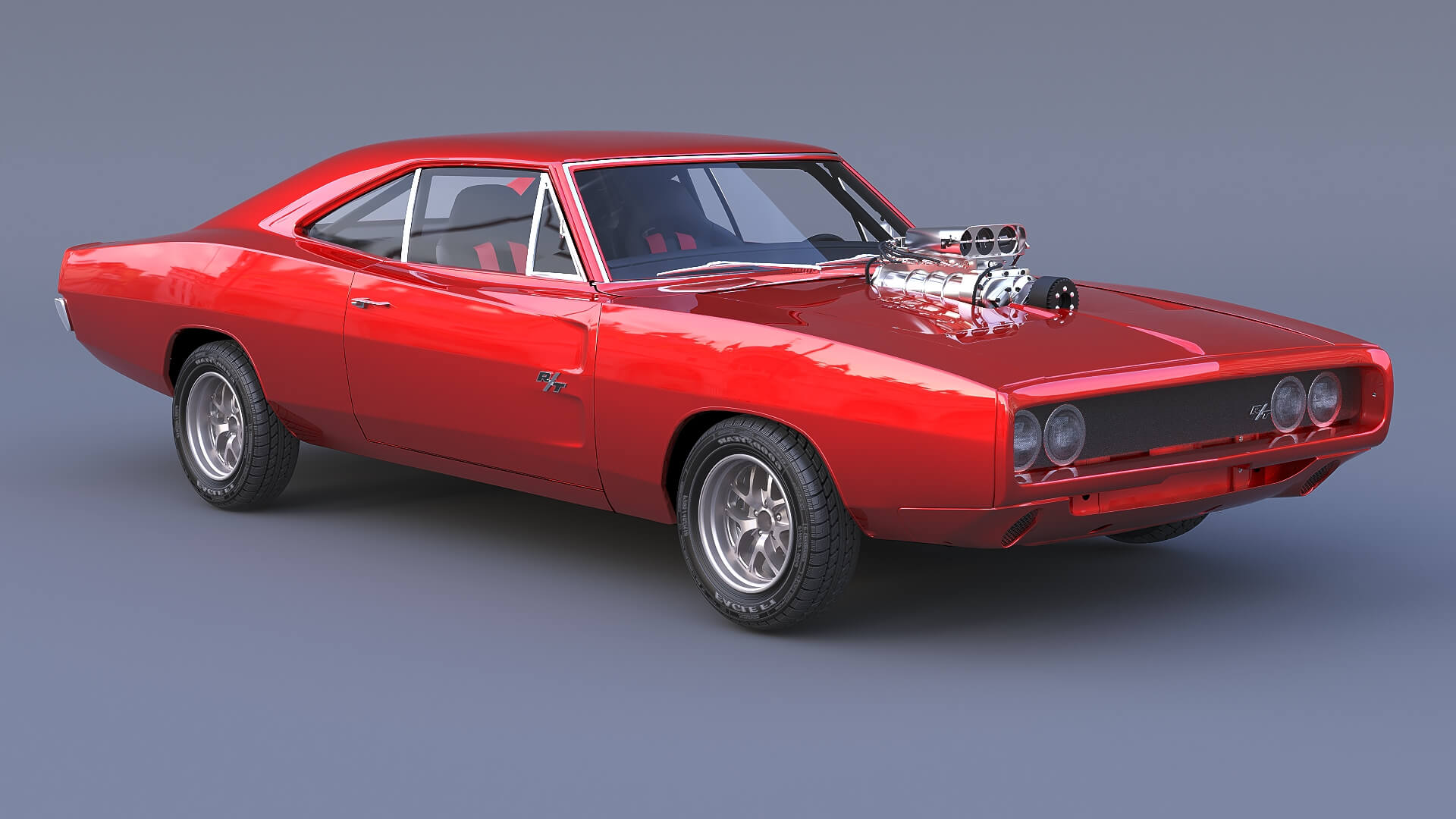 1970 Dodge Charger R-T Fast &amp Furious 3D Model