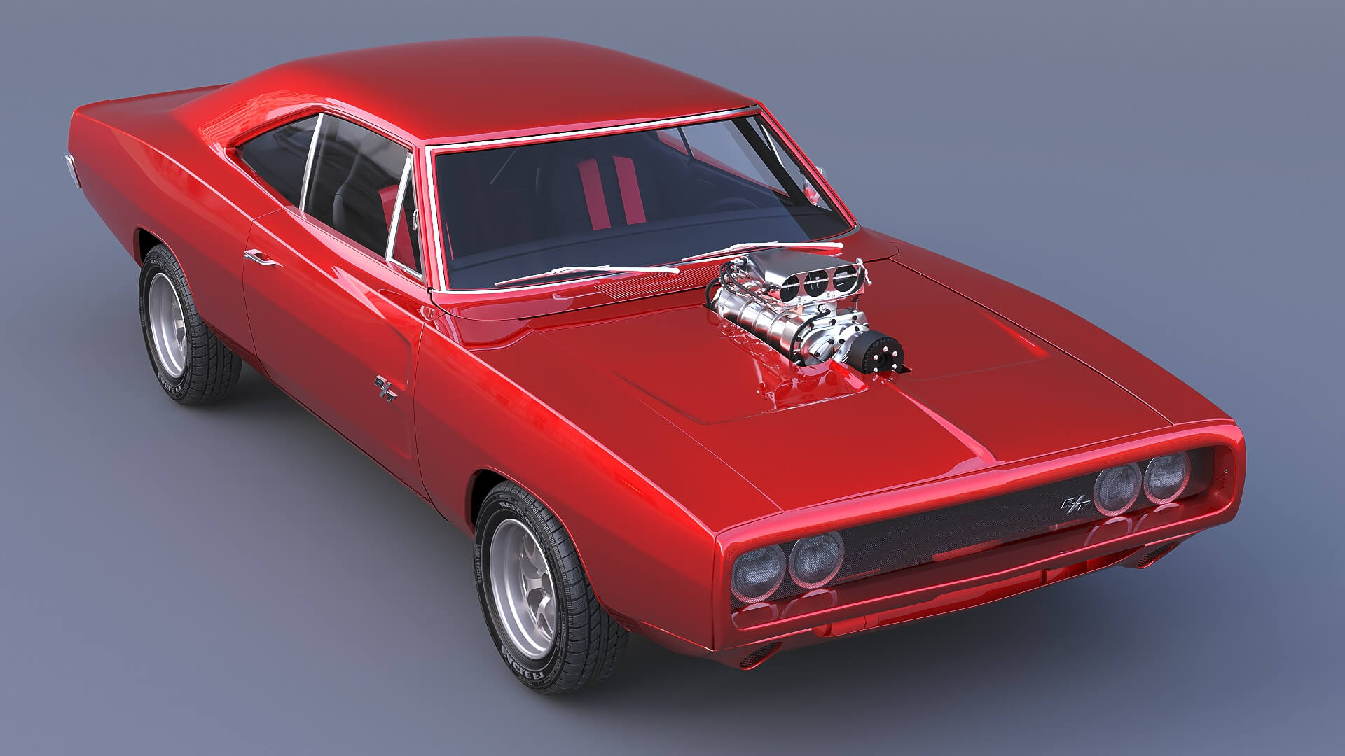 1970 Dodge Charger R-T Fast &amp Furious 3D Model