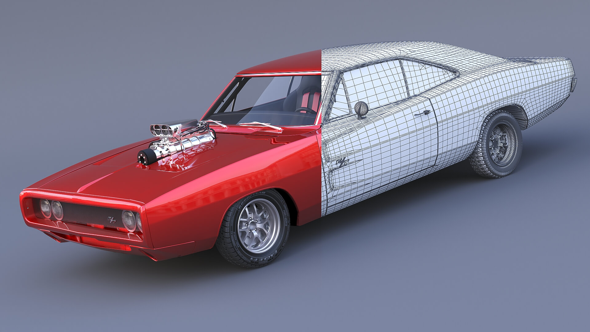 1970 Dodge Charger R-T Fast &amp Furious 3D Model