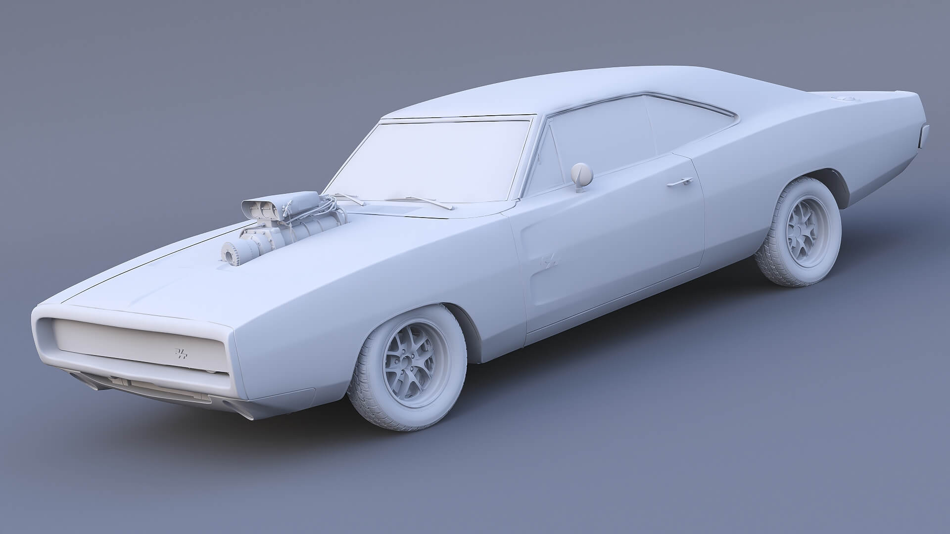 1970 Dodge Charger R-T Fast &amp Furious 3D Model