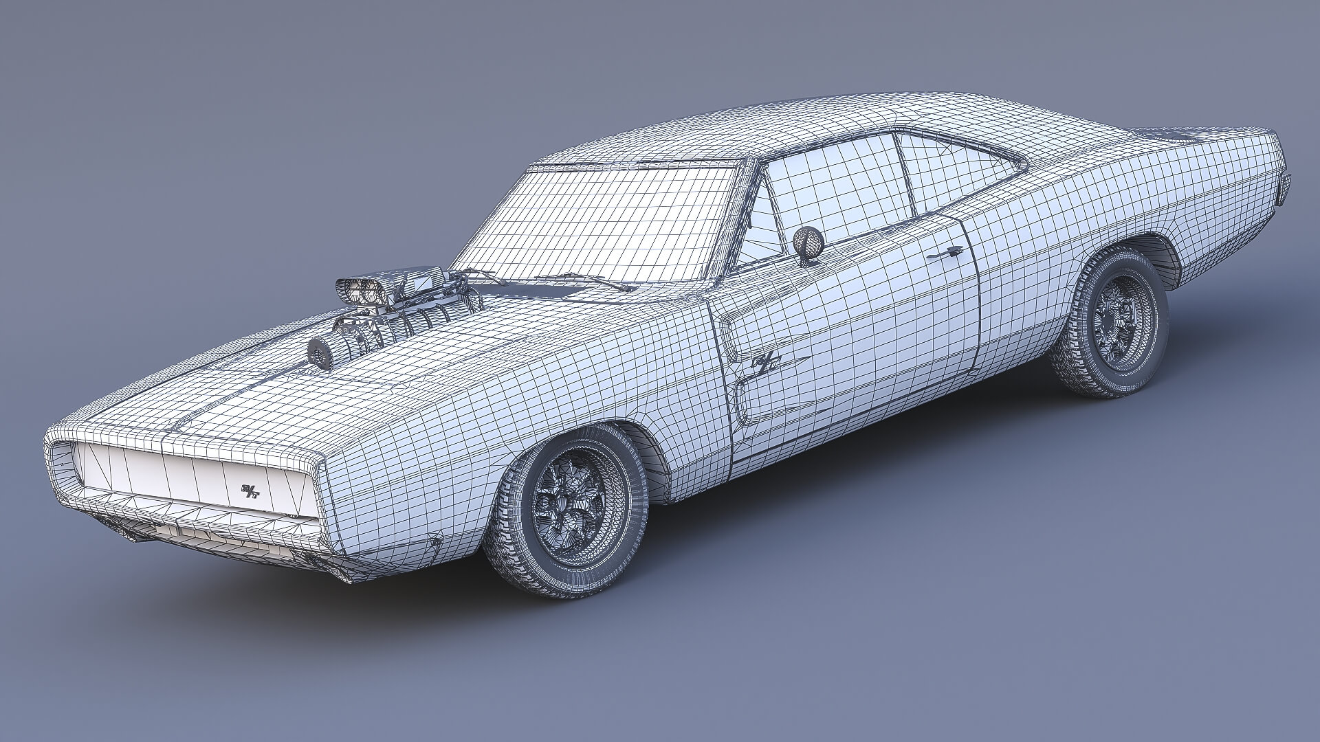 1970 Dodge Charger R-T Fast & Furious 3D Model
