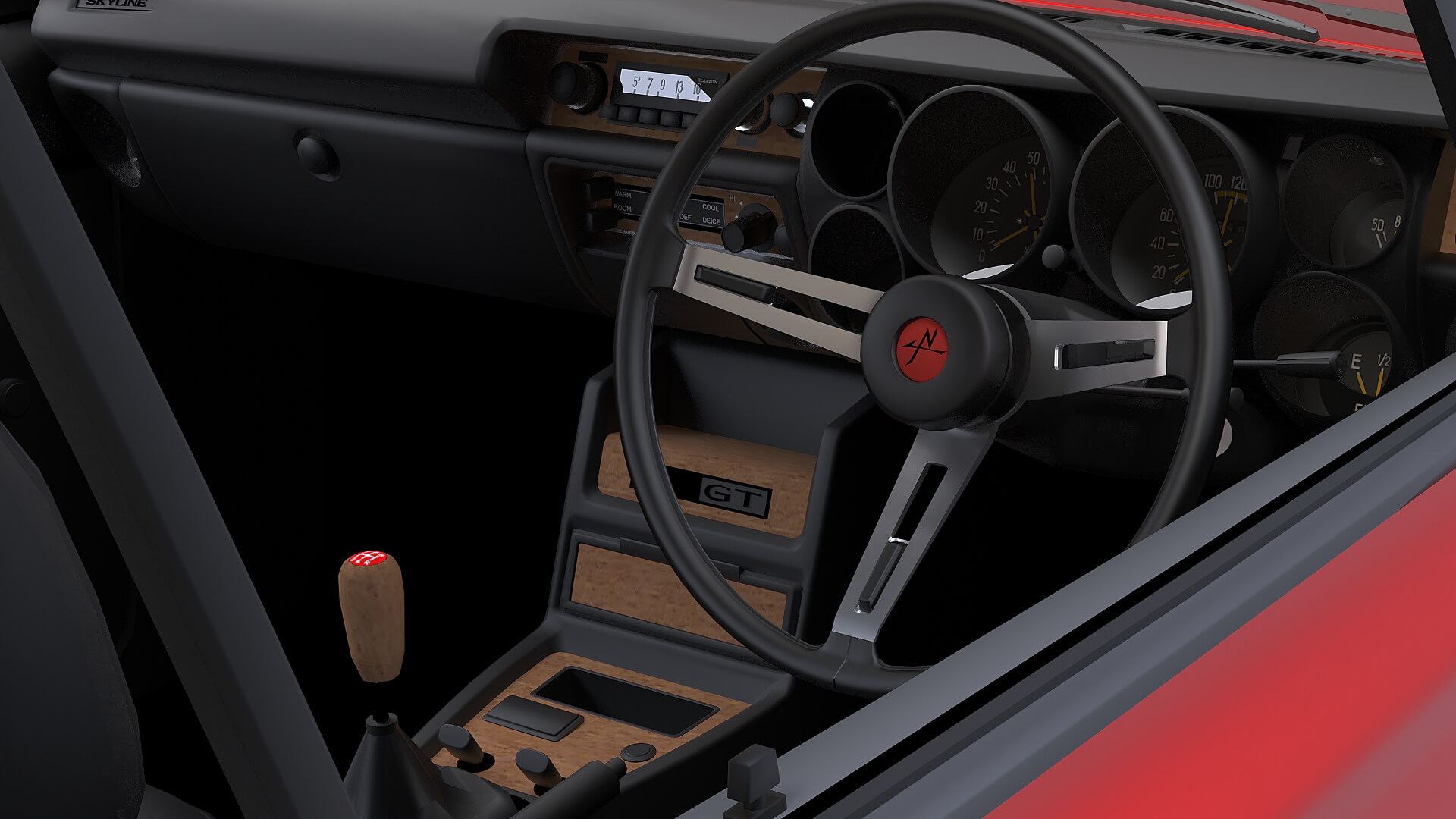 1971 Nissan Skyline 2000GT-R 3D Model