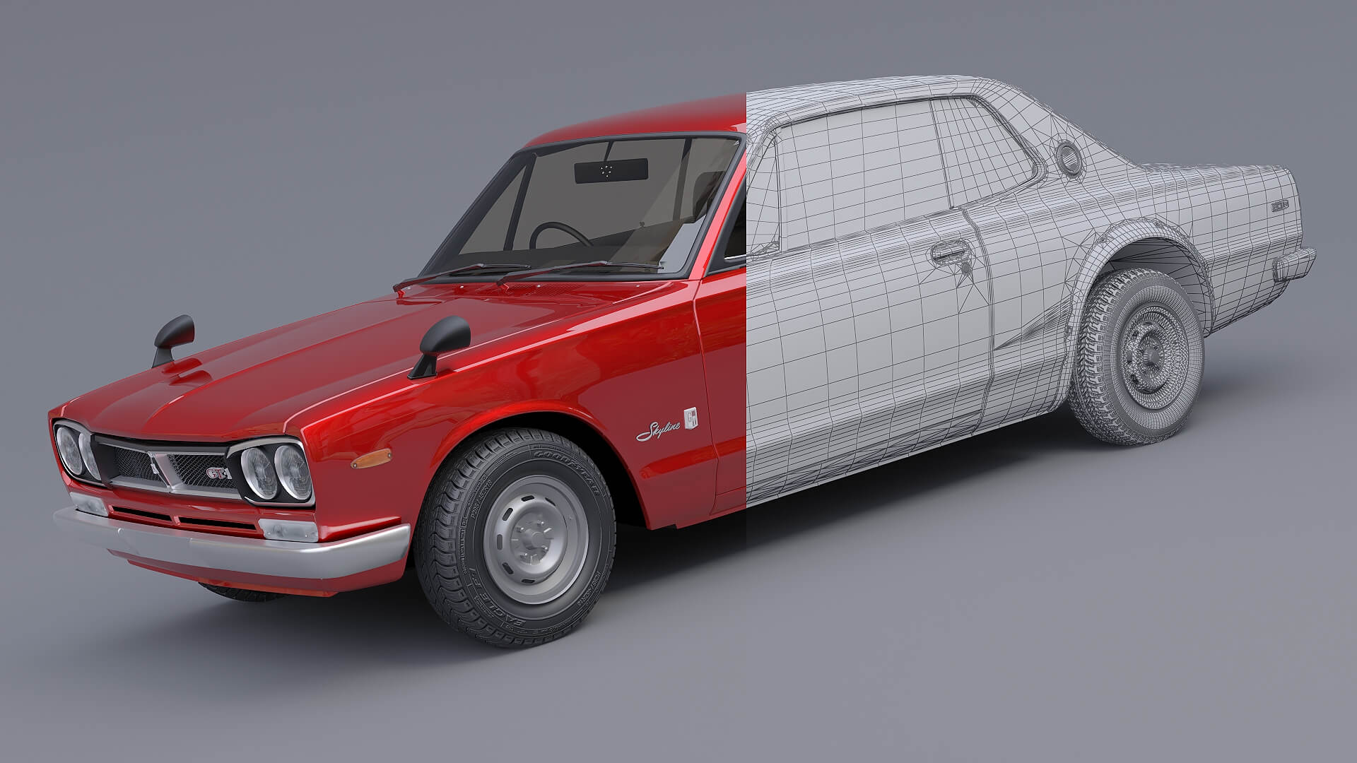 1971 Nissan Skyline 2000GT-R 3D Model