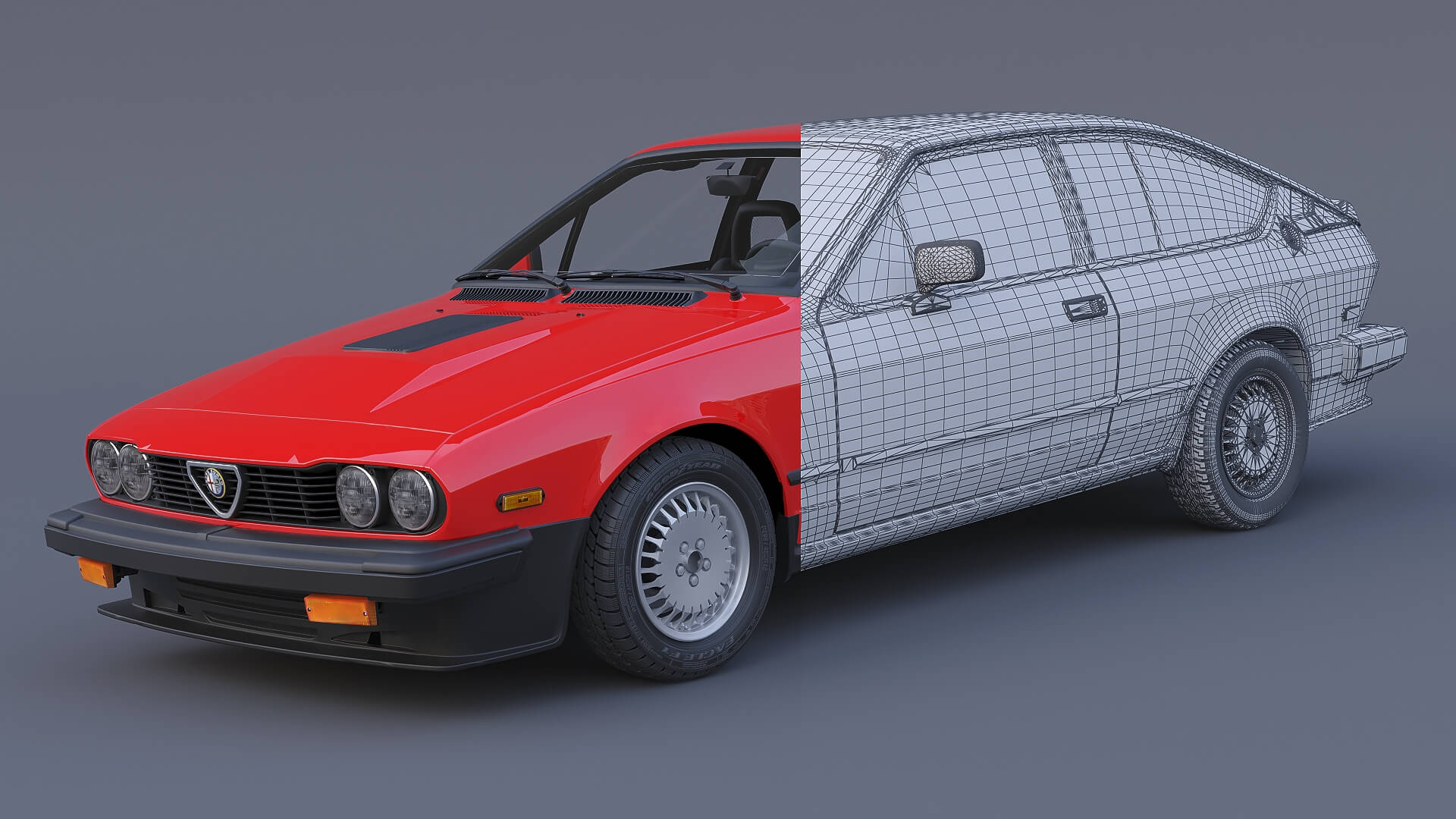 1986 Alfa Romeo GTV6 3D Model