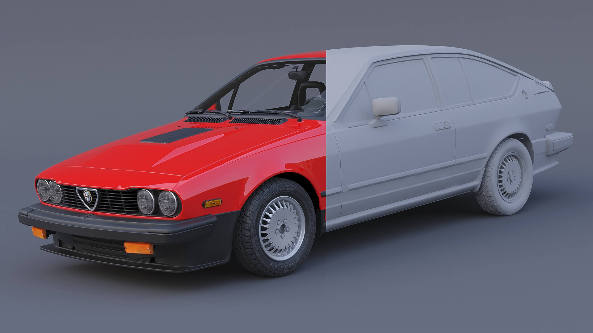 1986 Alfa Romeo GTV6 3D Model