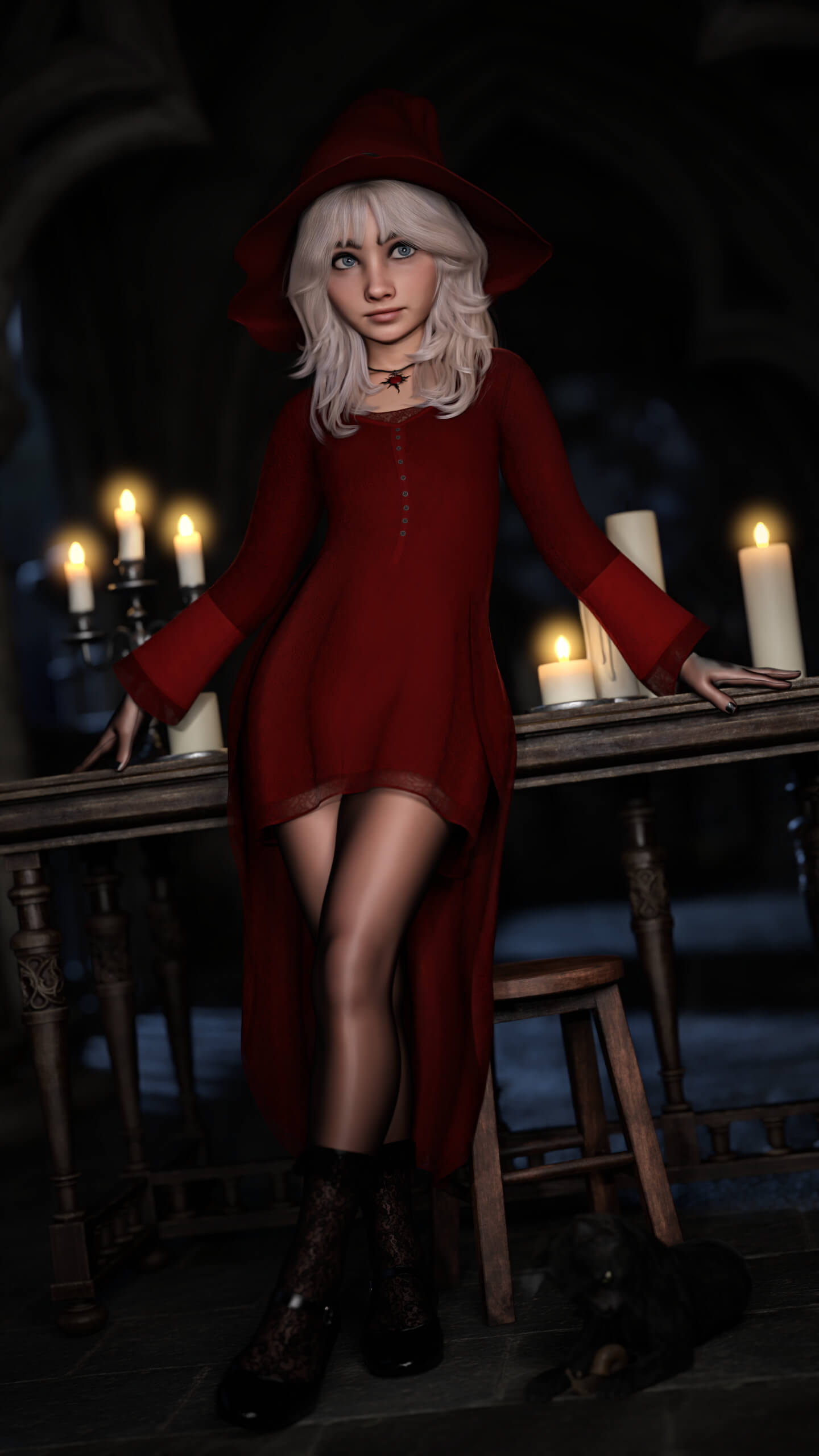 Chloe Potter 3D Render, Digital Artwork by MsStrangeLove