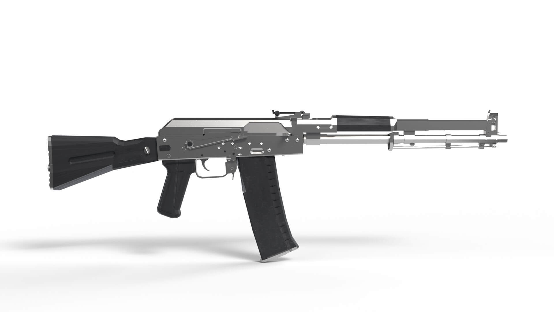 AK-108 Rifle 3D Model