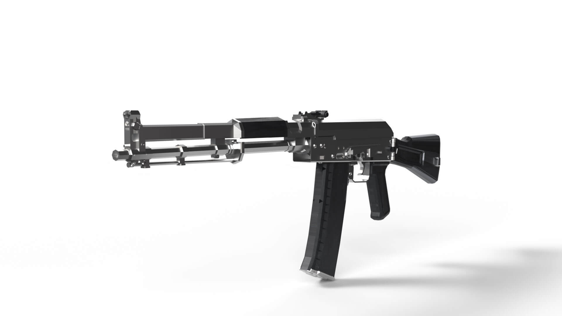 AK-108 Rifle 3D Model