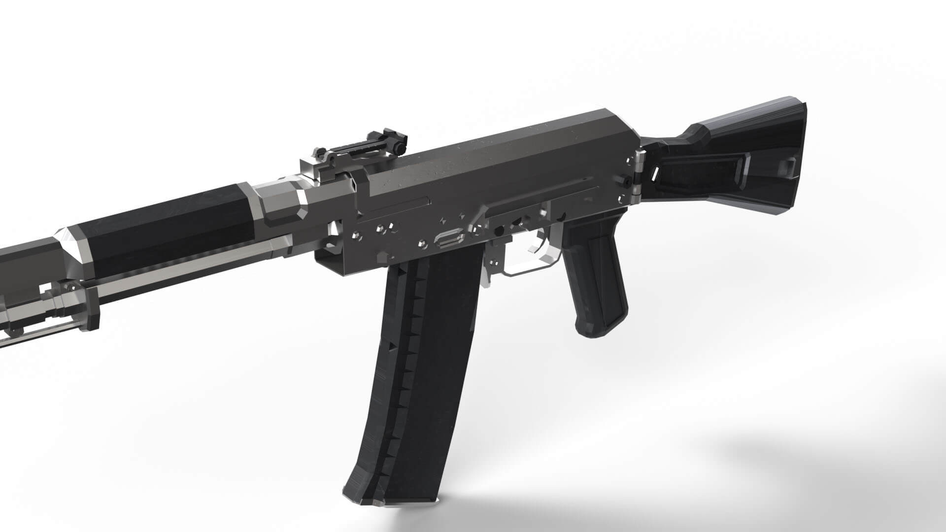 AK-108 Rifle 3D Model