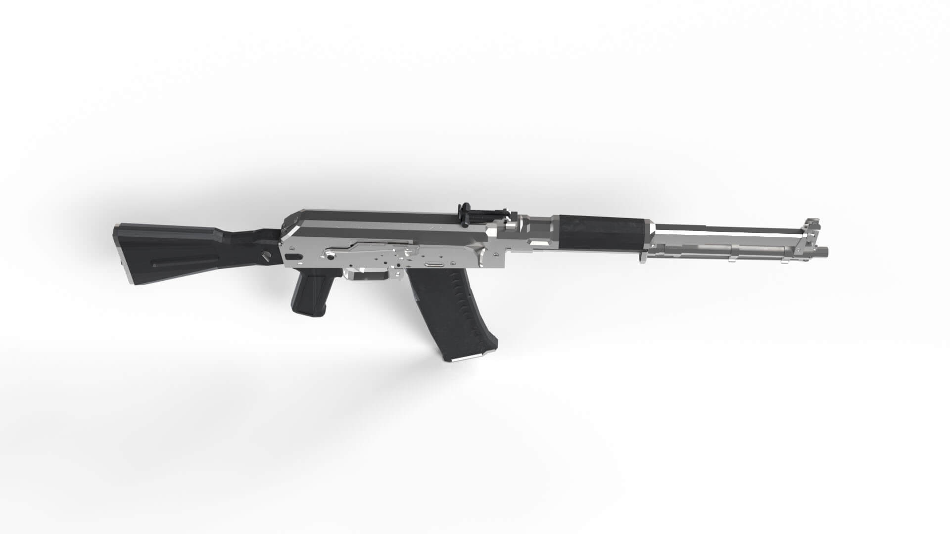 AK-108 Rifle 3D Model