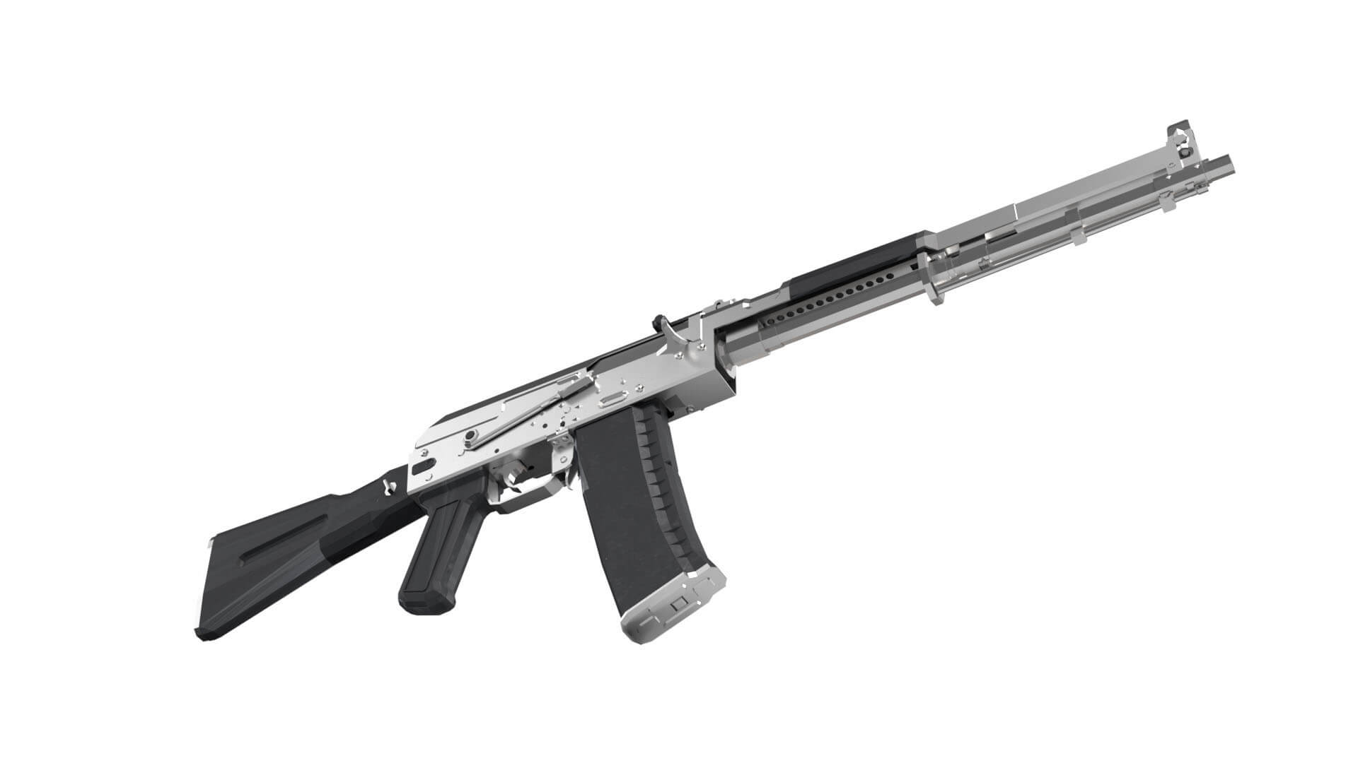 AK-108 Rifle 3D Model