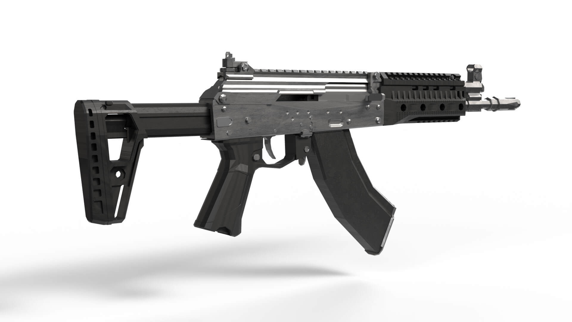 AK15 Rifle Model 3D Model