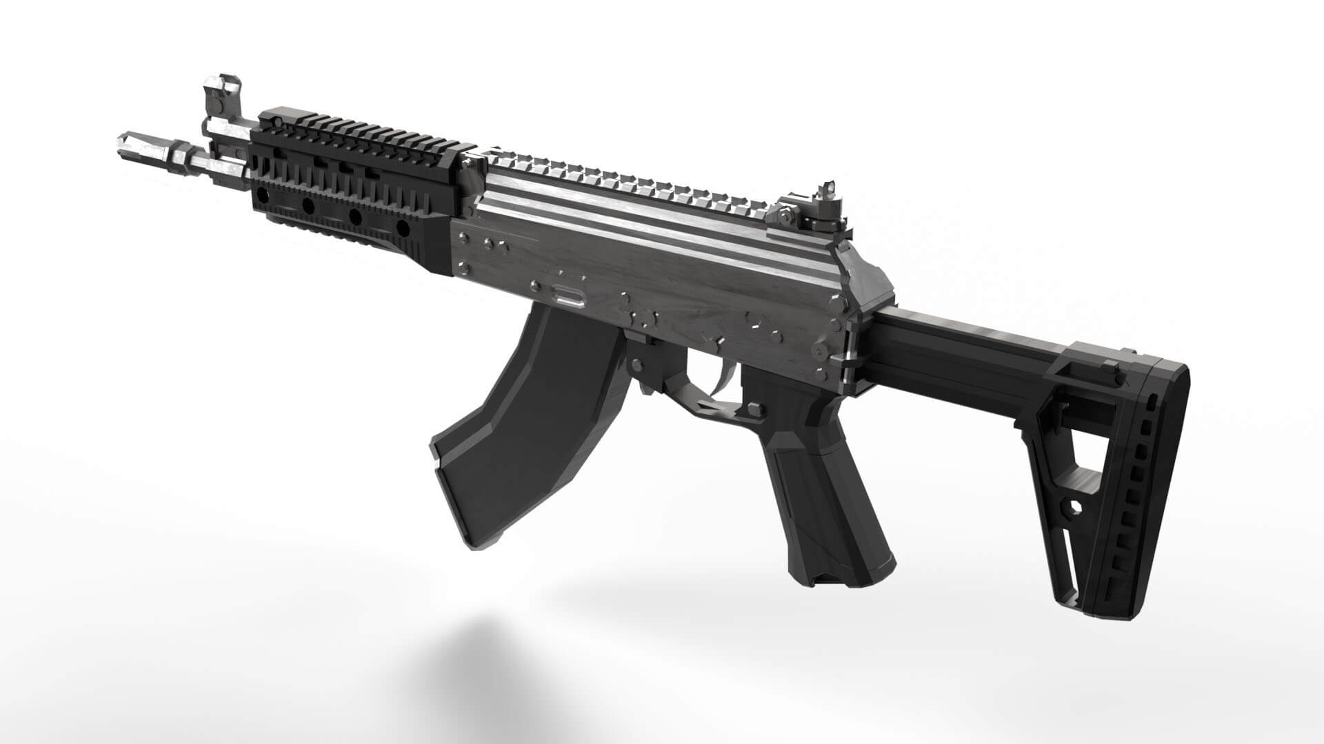 AK15 Rifle Model 3D Model