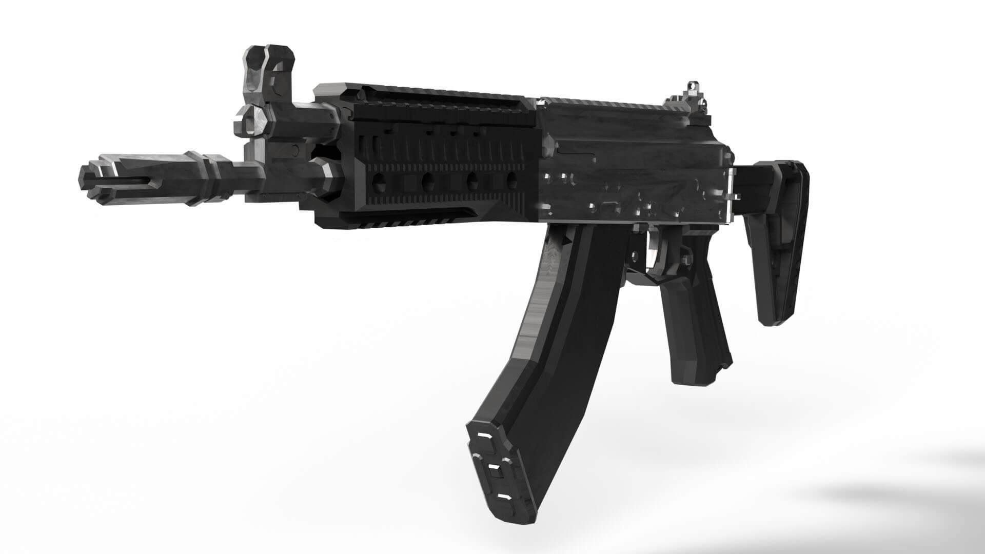 AK15 Rifle Model 3D Model