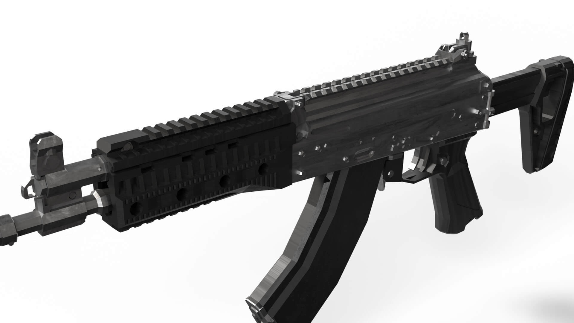 AK15 Rifle Model 3D Model