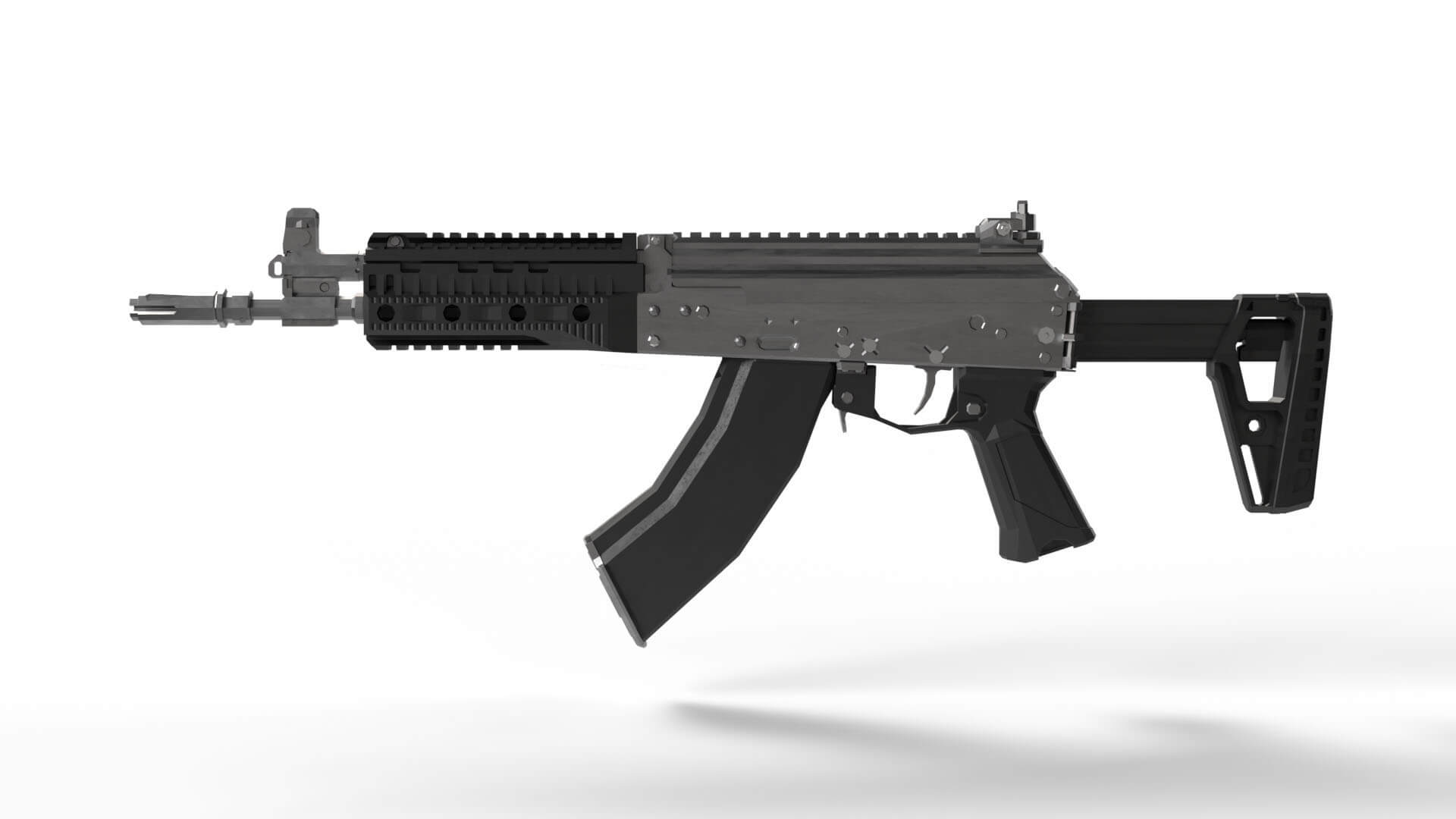 AK15 Rifle Model 3D Model