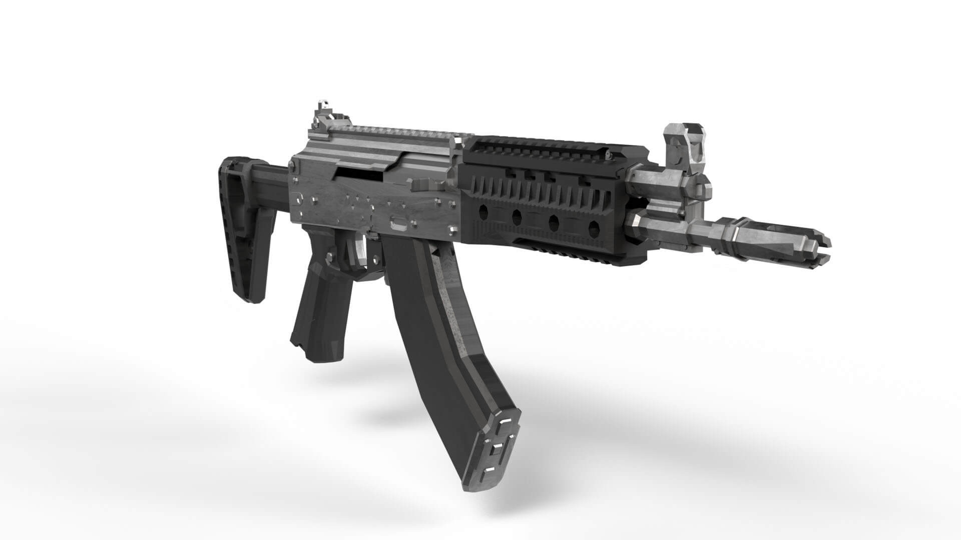AK15 Rifle Model 3D Model
