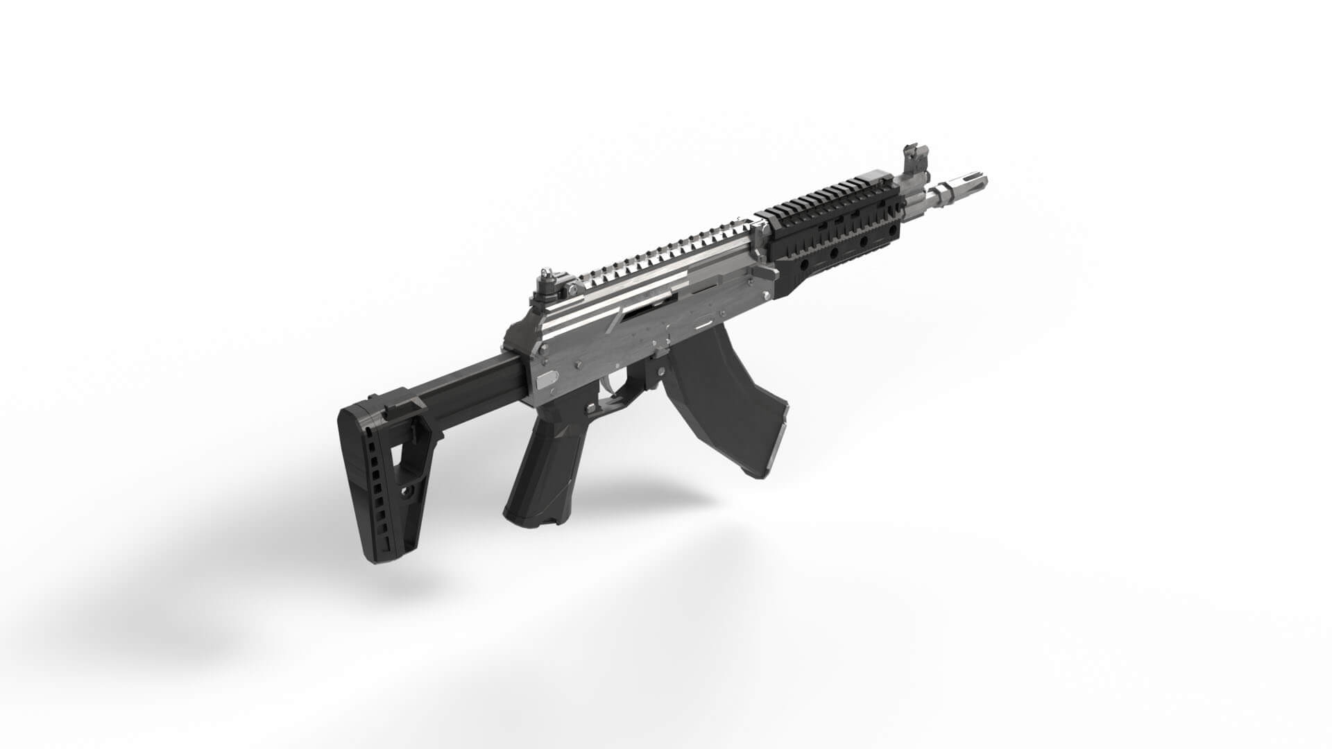 AK15 Rifle Model 3D Model