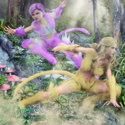Feral Grace 3D Wallpaper