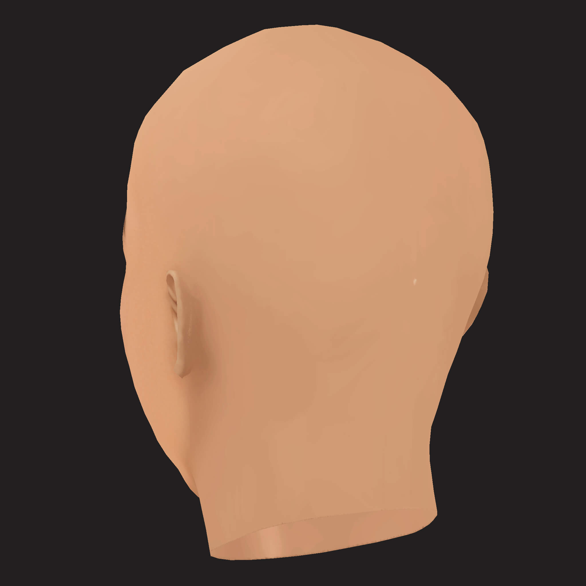 Low Poly 21 Savage Rapper Head 3D Model