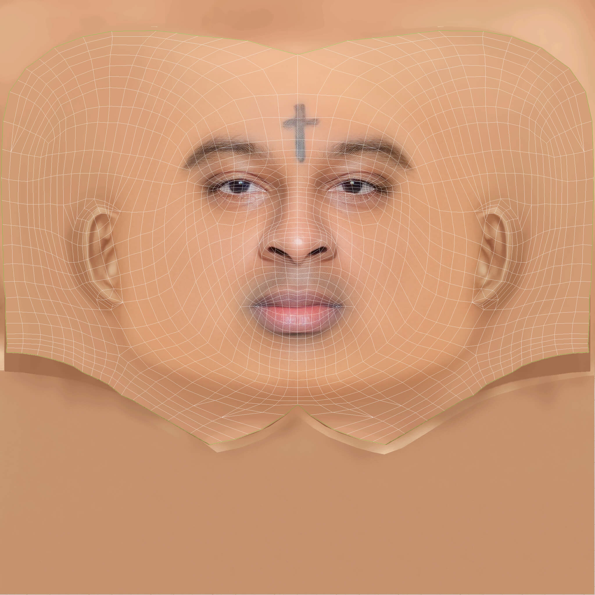 Low Poly 21 Savage Rapper Head 3D Model