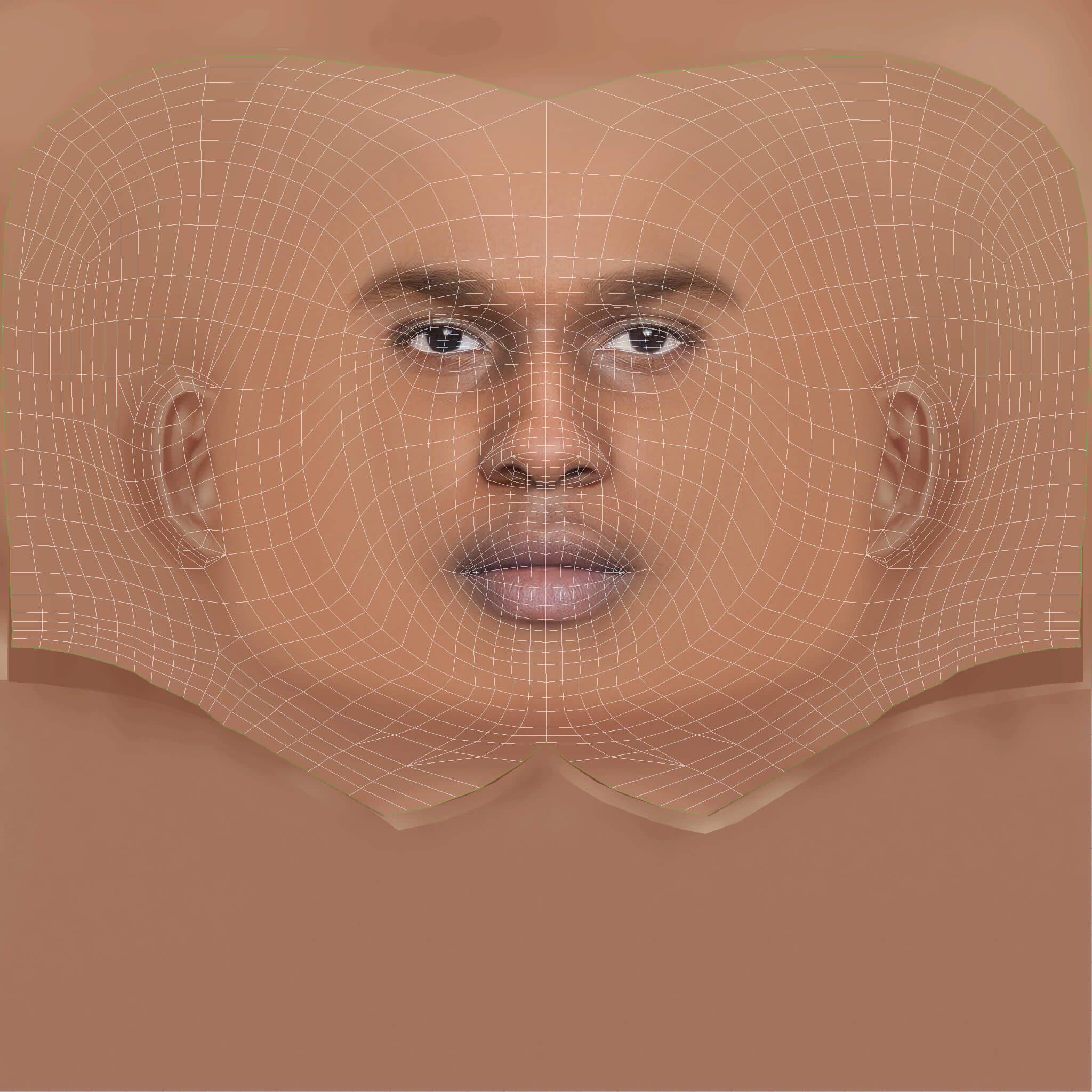 Low Poly AAP Rocky Rapper Head 3D Model