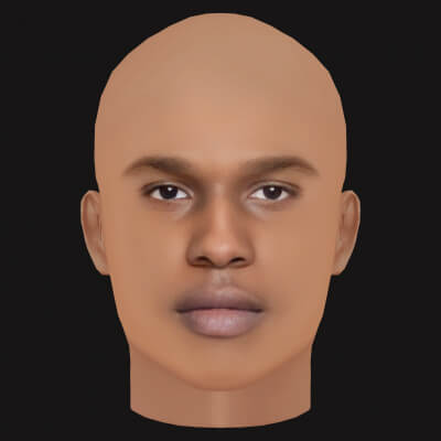 Low Poly A$AP Rocky Rapper Head